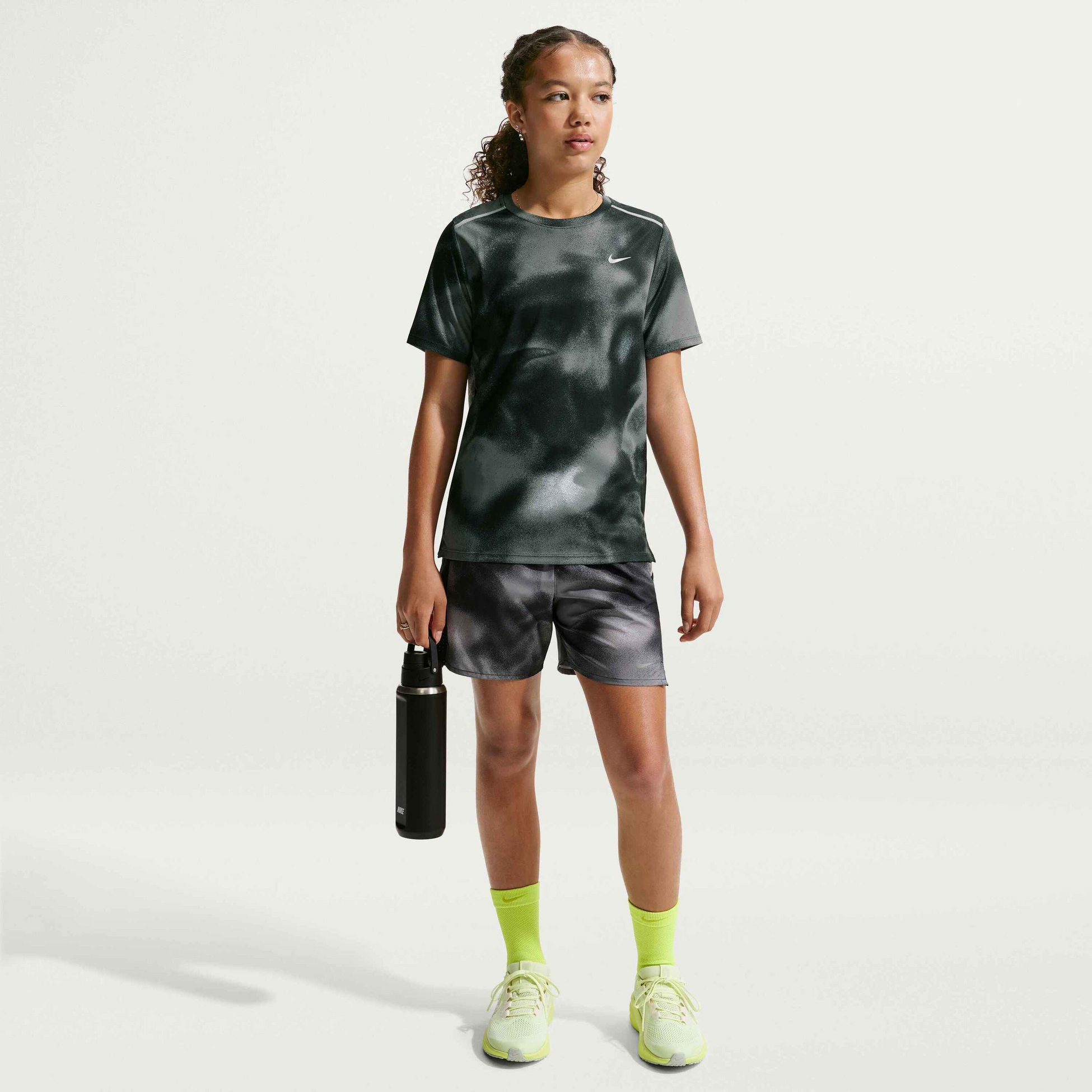 NIKE, Kids' Dri-fit Short-sleeve Running Top Miler