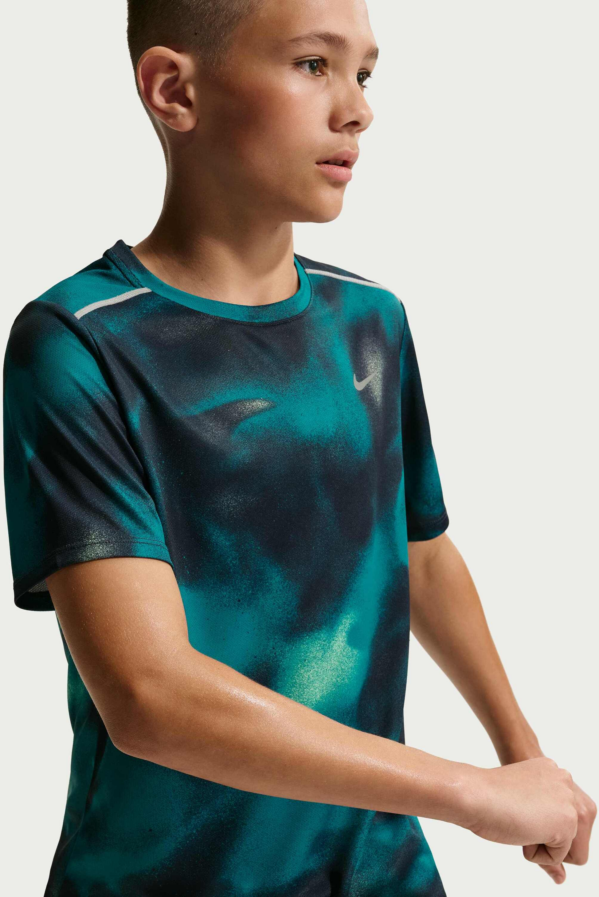 NIKE, Kids' Dri-fit Short-sleeve Running Top Miler