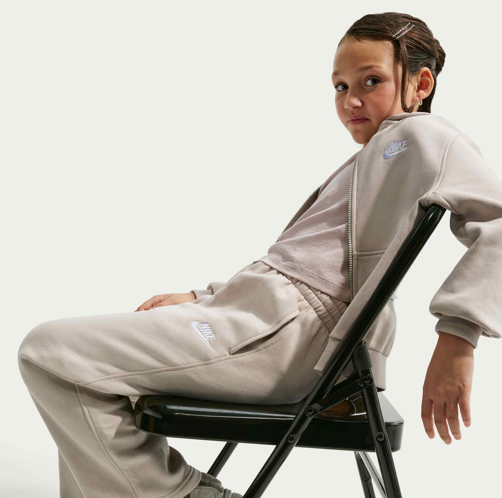 NIKE, Kids' Loose Open-hem Trousers Sportswear