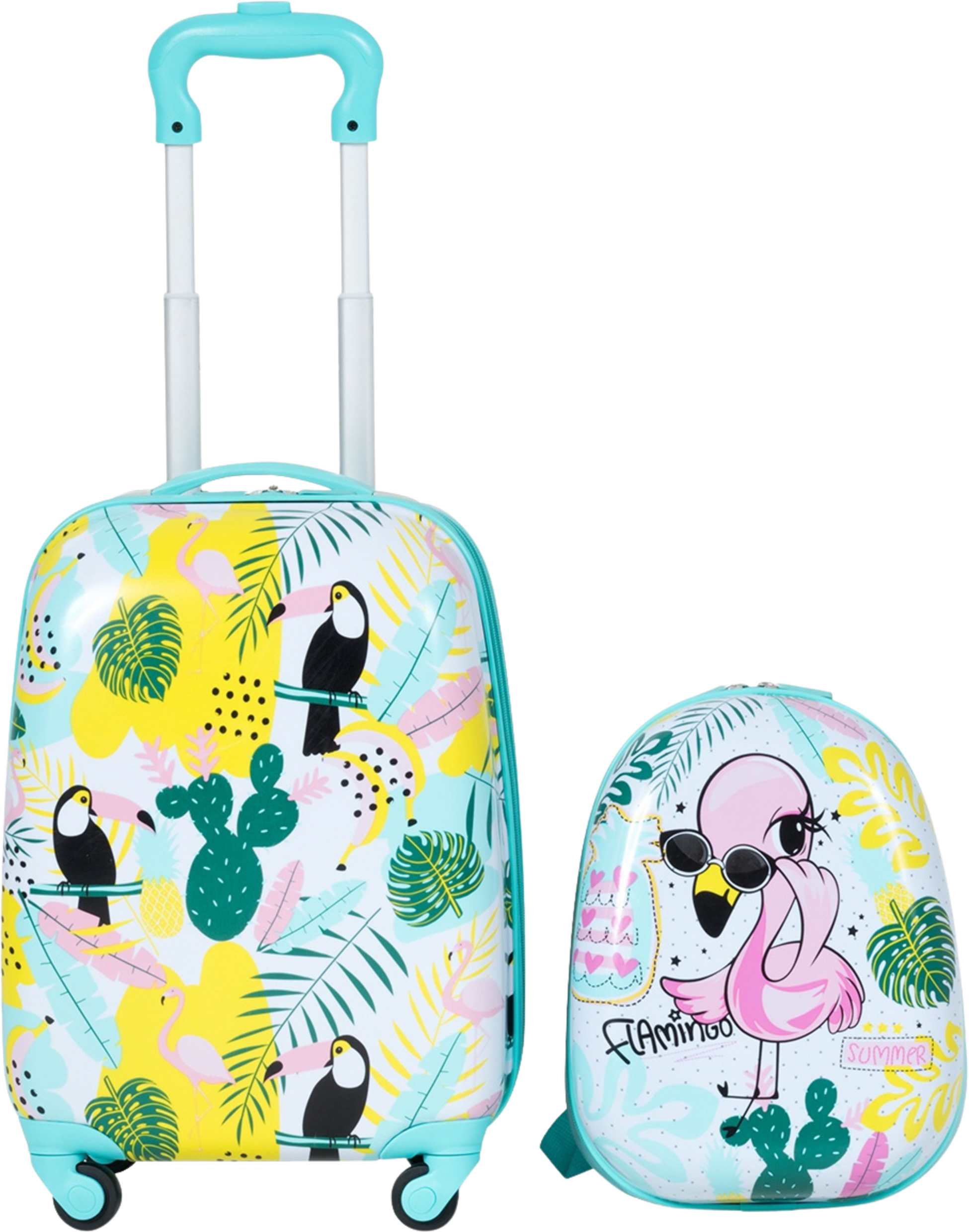 NORTHIX, Kids Carry-on Luggage Set, 16in Suitcase, 12in Backpack