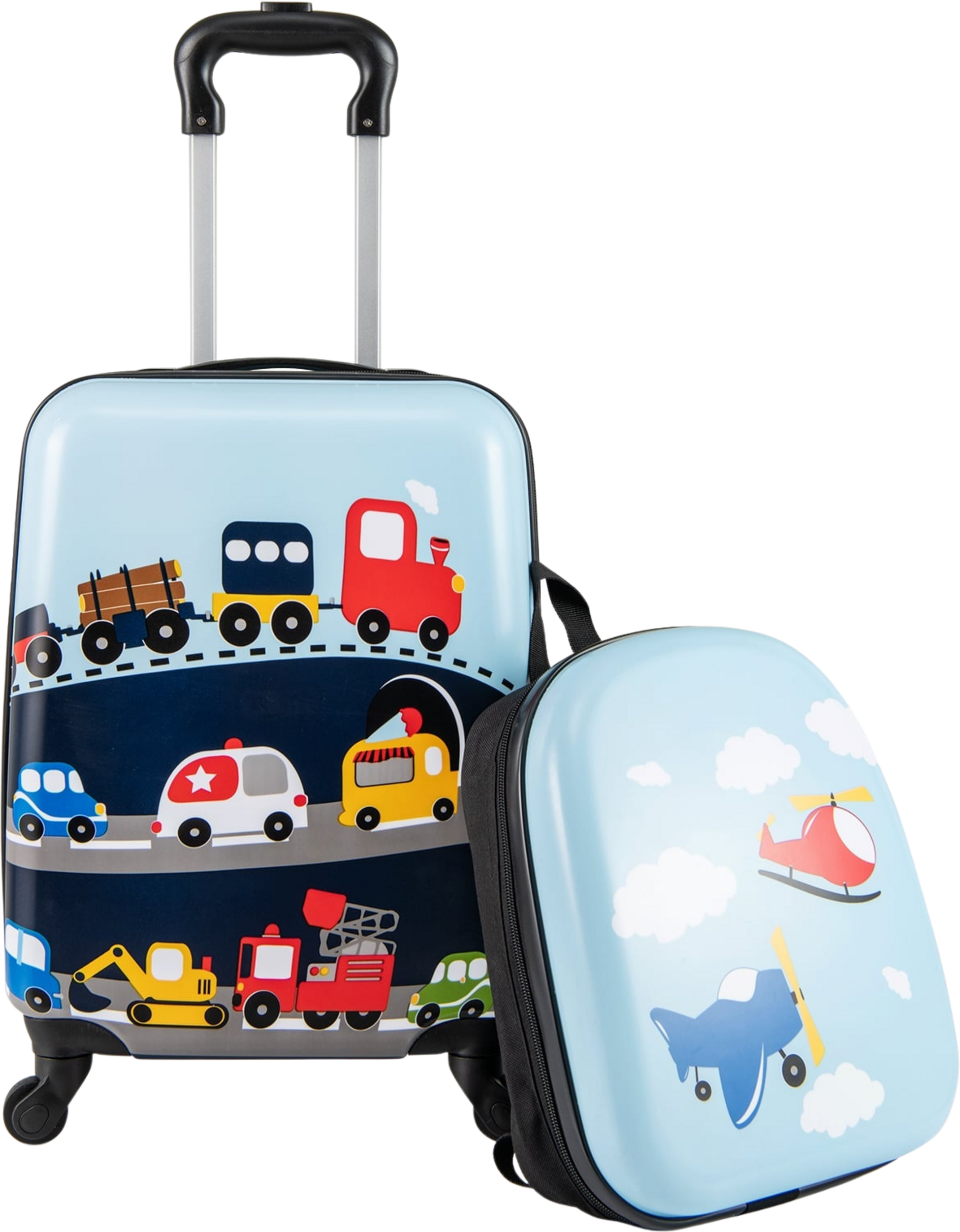 NORTHIX, Kids Luggage Set With Wheels &ndash; 17" Suitcase  13" Backpack