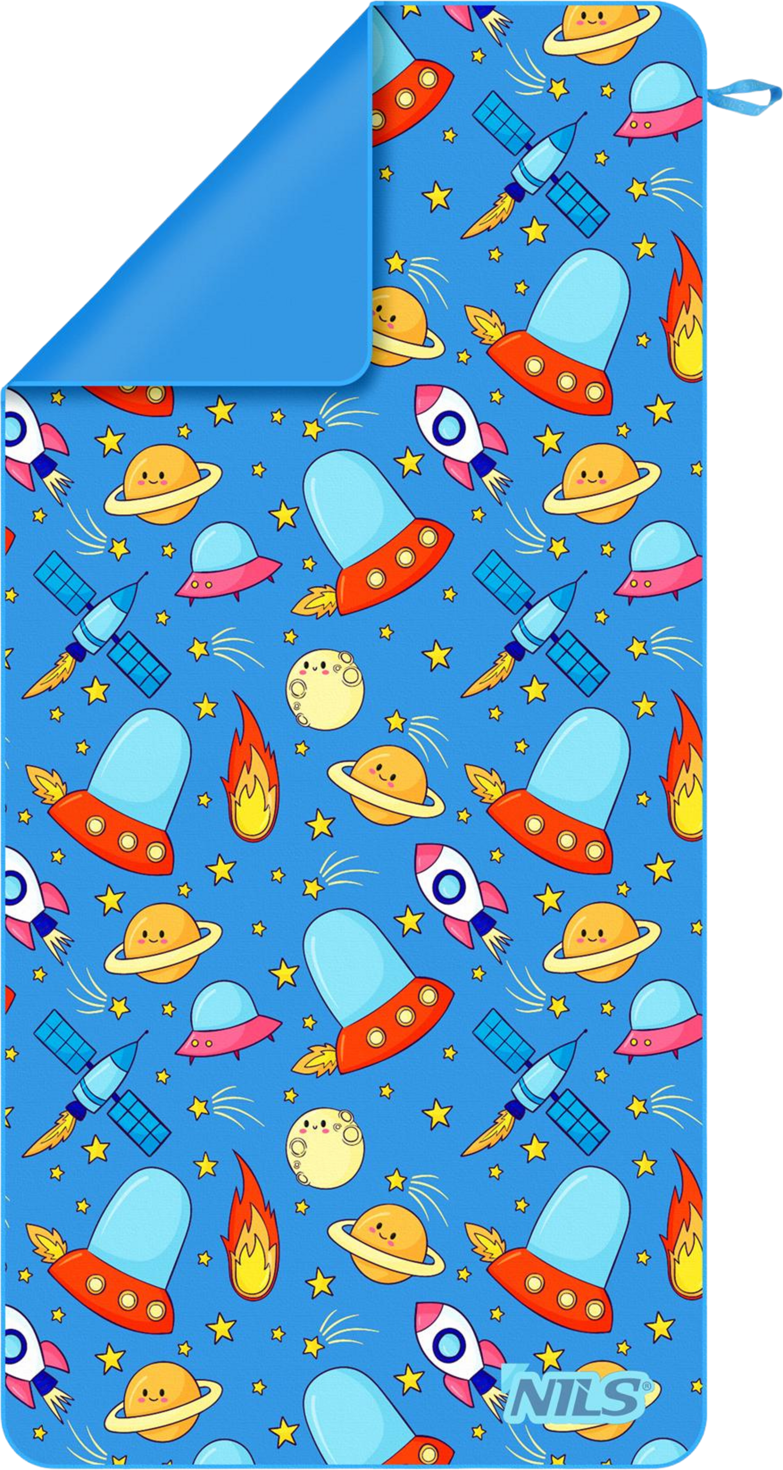 NORTHIX, Kids Microfiber Towel, Space Print, 160 X 80 Cm