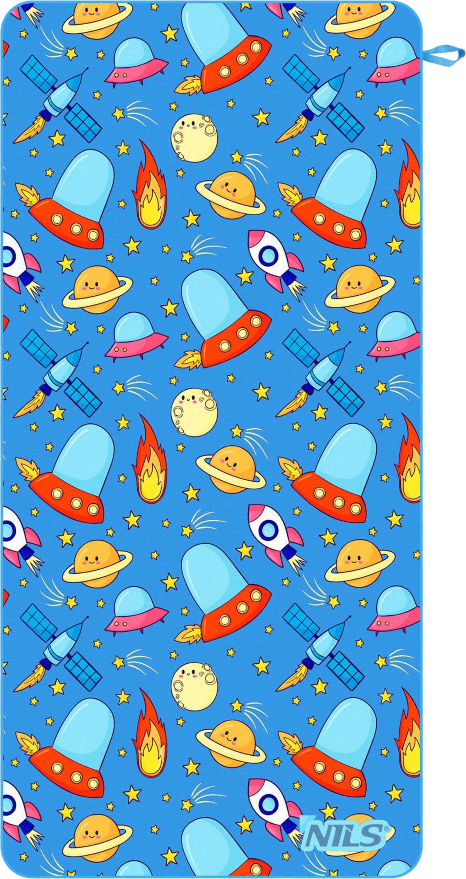 NORTHIX, Kids Microfiber Towel, Space Print, 160 X 80 Cm