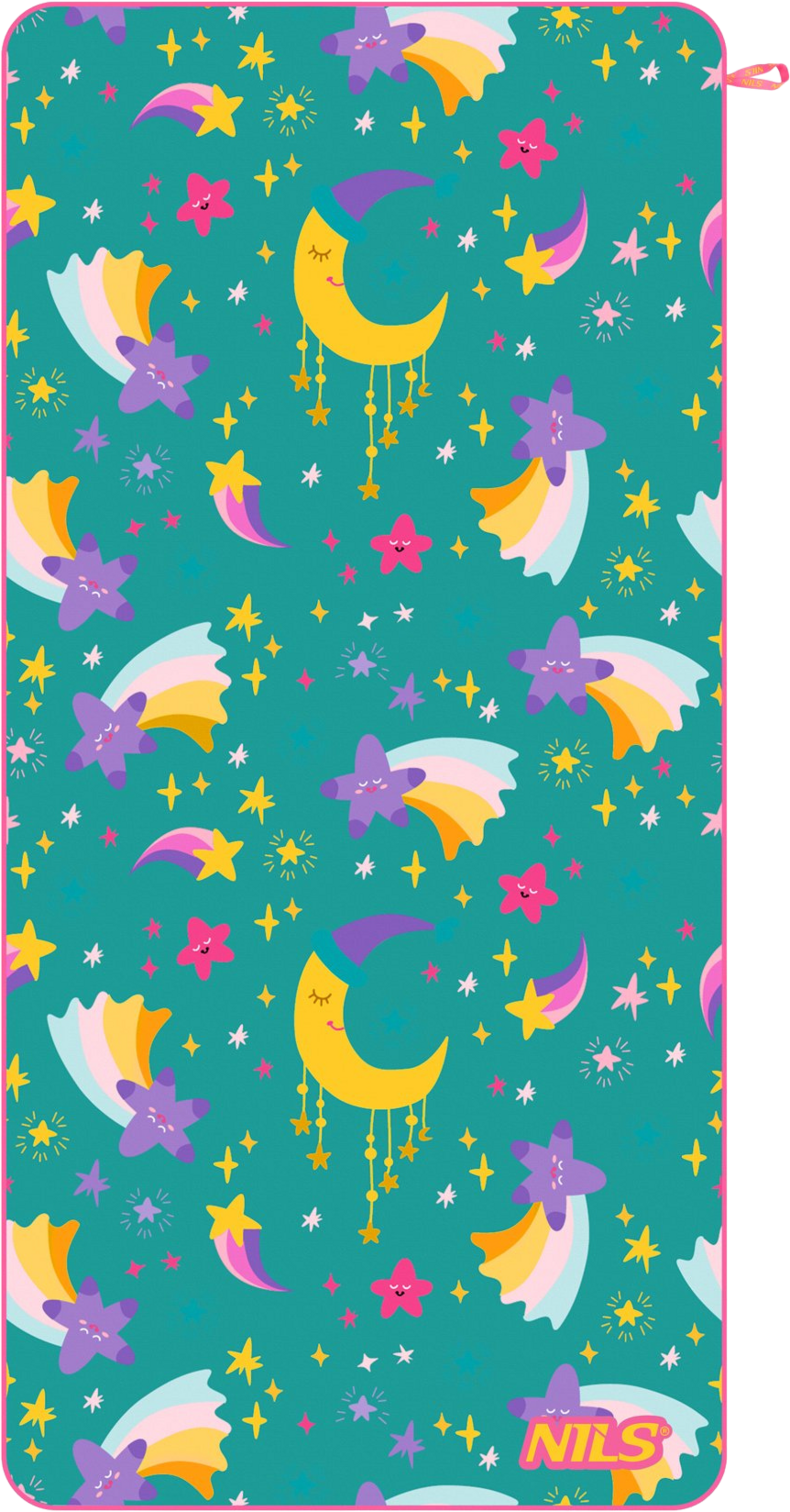 NORTHIX, Kids Microfiber Towel, Stars Print, 160 X 80 Cm