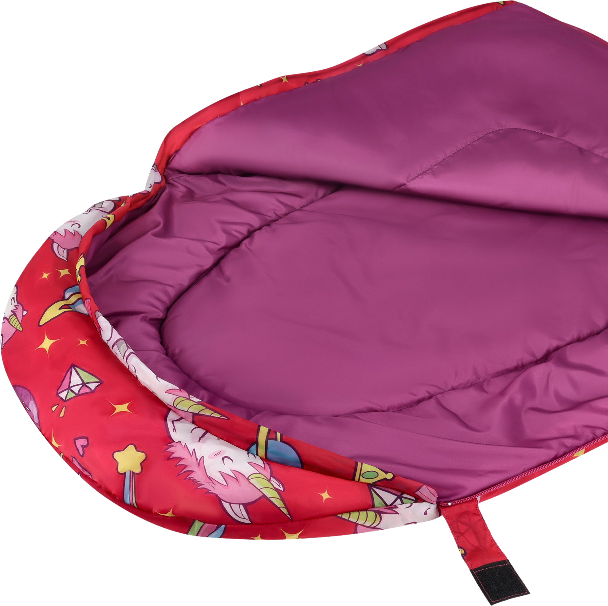 NORTHIX, Kids Sleeping Bag With Backpack, Unicorn Print, 170x60cm