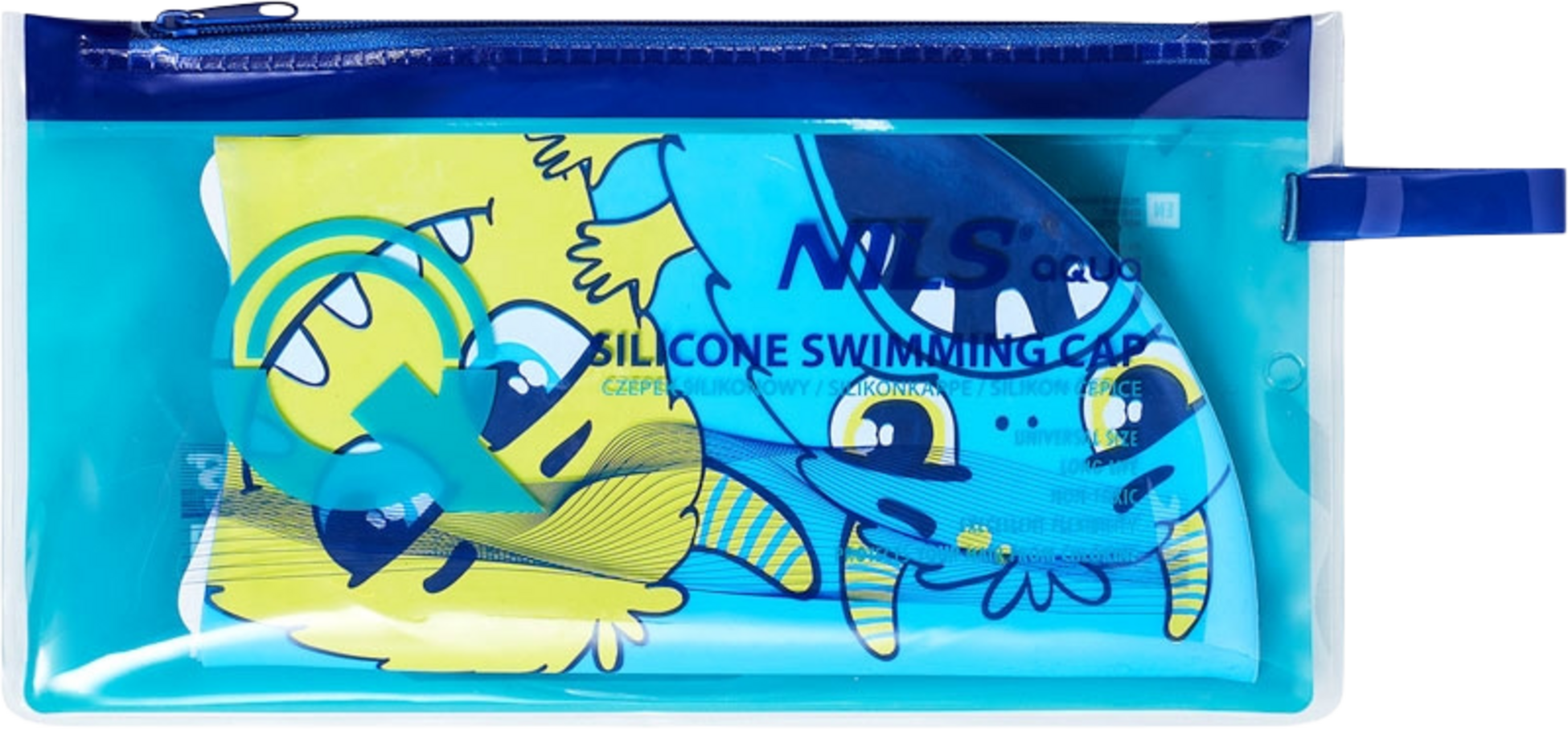 NORTHIX, Kids Swimming Cap, Blue &ndash; Comfortable, Durable Silicone