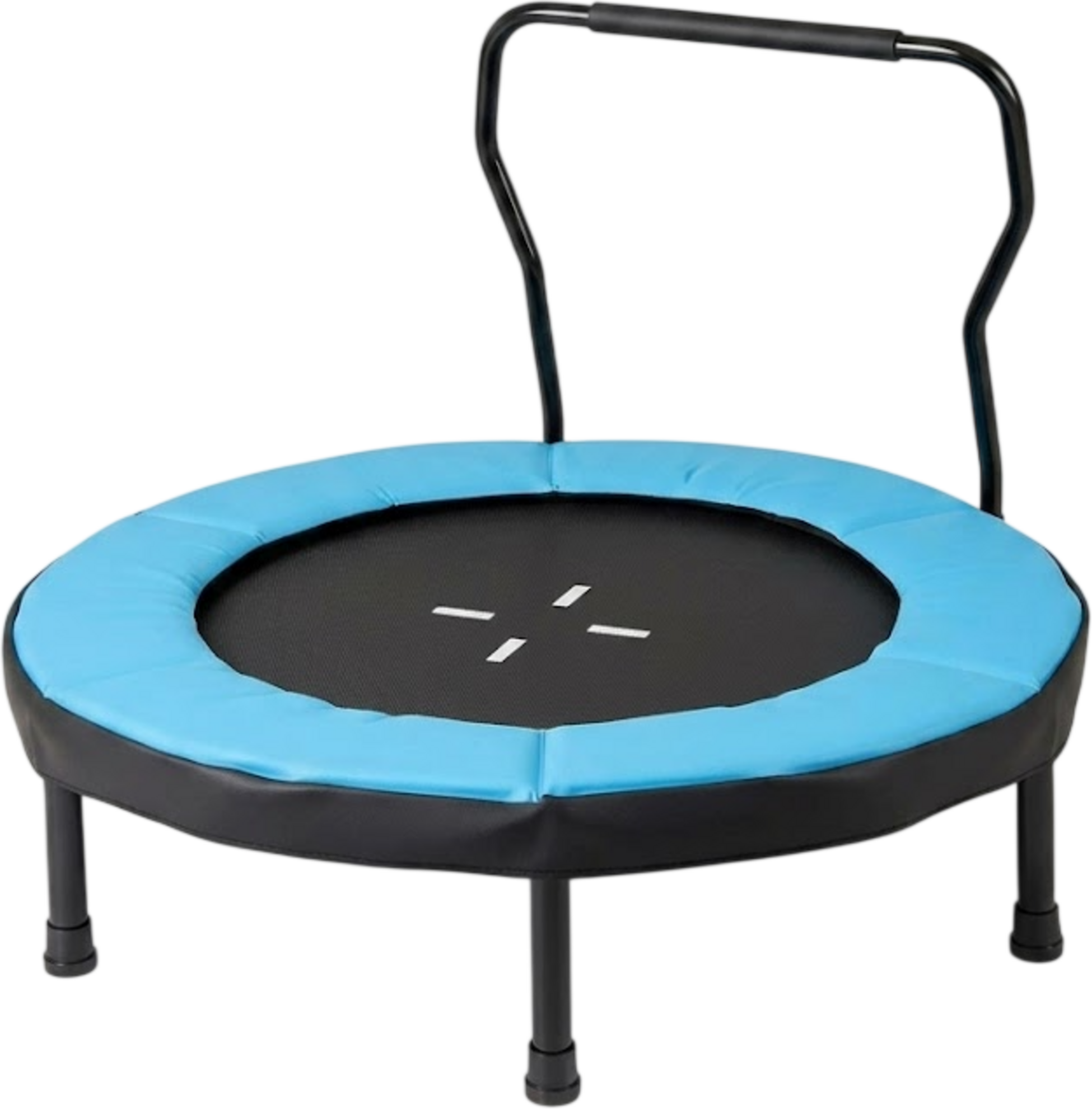 NORTHIX, Kids Trampoline With Handle, 102 Cm, 100 Kg Capacity, Blue