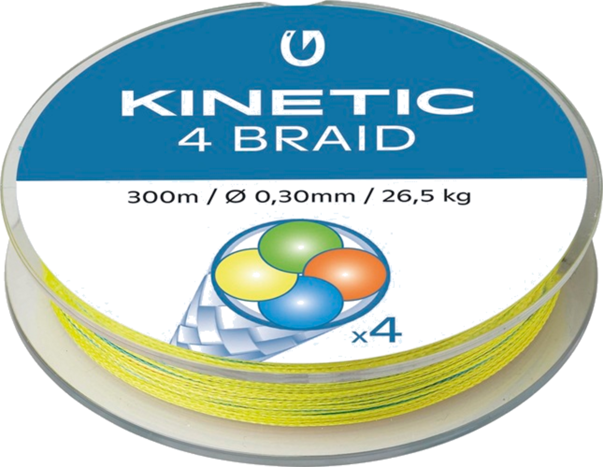 KINETIC, Kinetic 4 Braid 300m 0,35mm/28,3kg Multi Colour