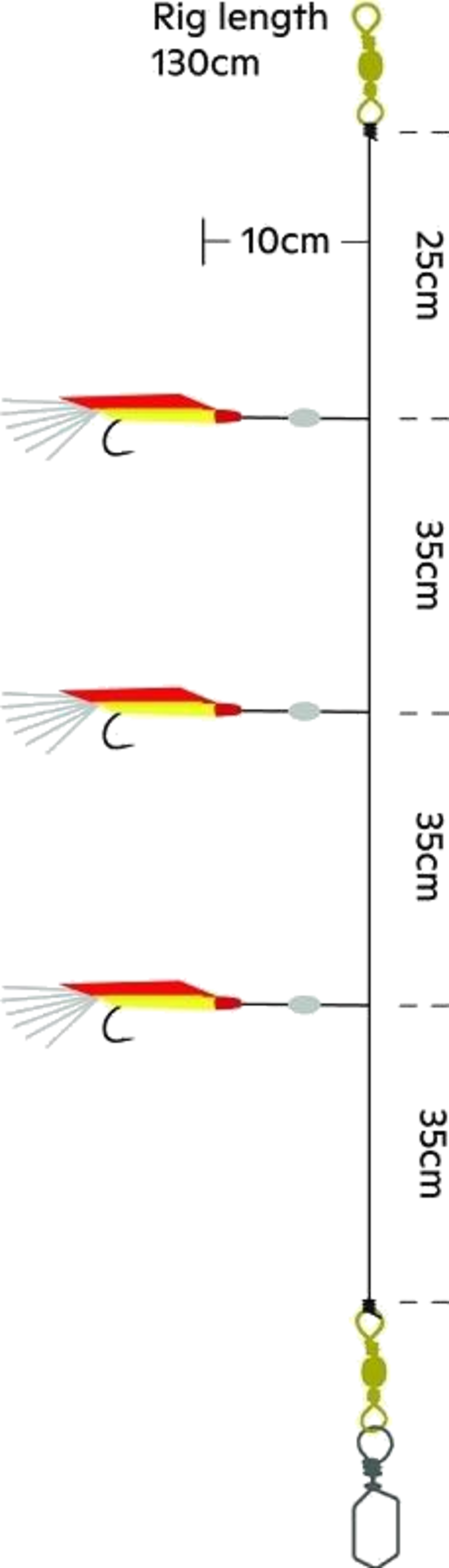 KINETIC, Kinetic Sabiki Mini Makk #5/0 Blue/silver