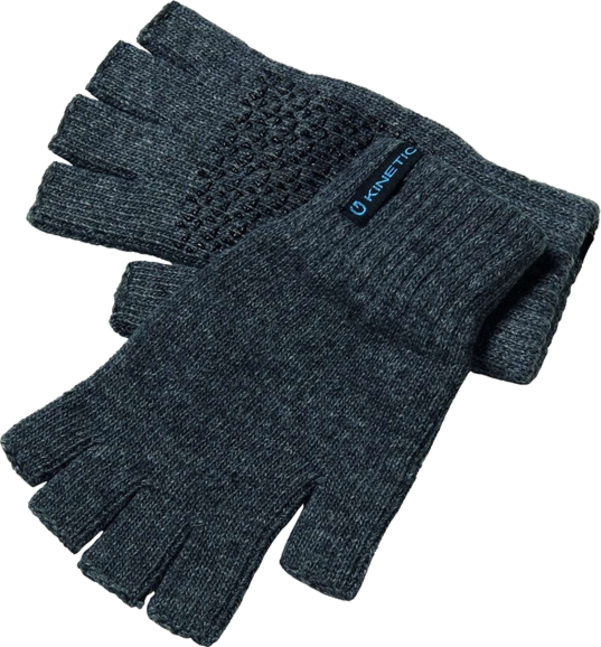 KINETIC, Kinetic Wool Glove Half Fingers L/xl Grey