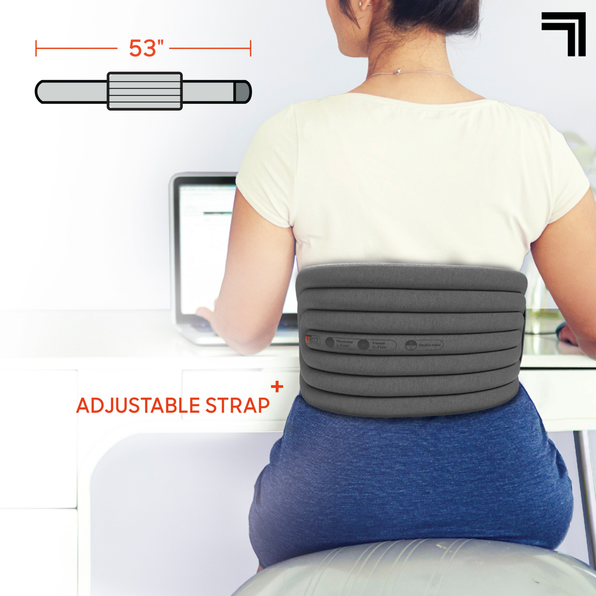 SHARPER IMAGE, Kompressionsb&auml;lte Rygg V&auml;rme