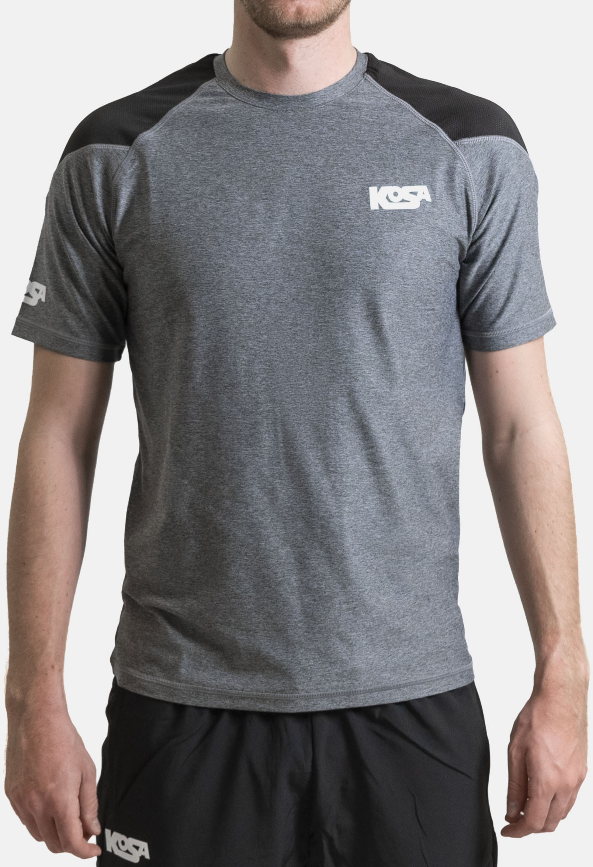 KOSA, Kosa Funktions T-shirt Gr&aring;/svart