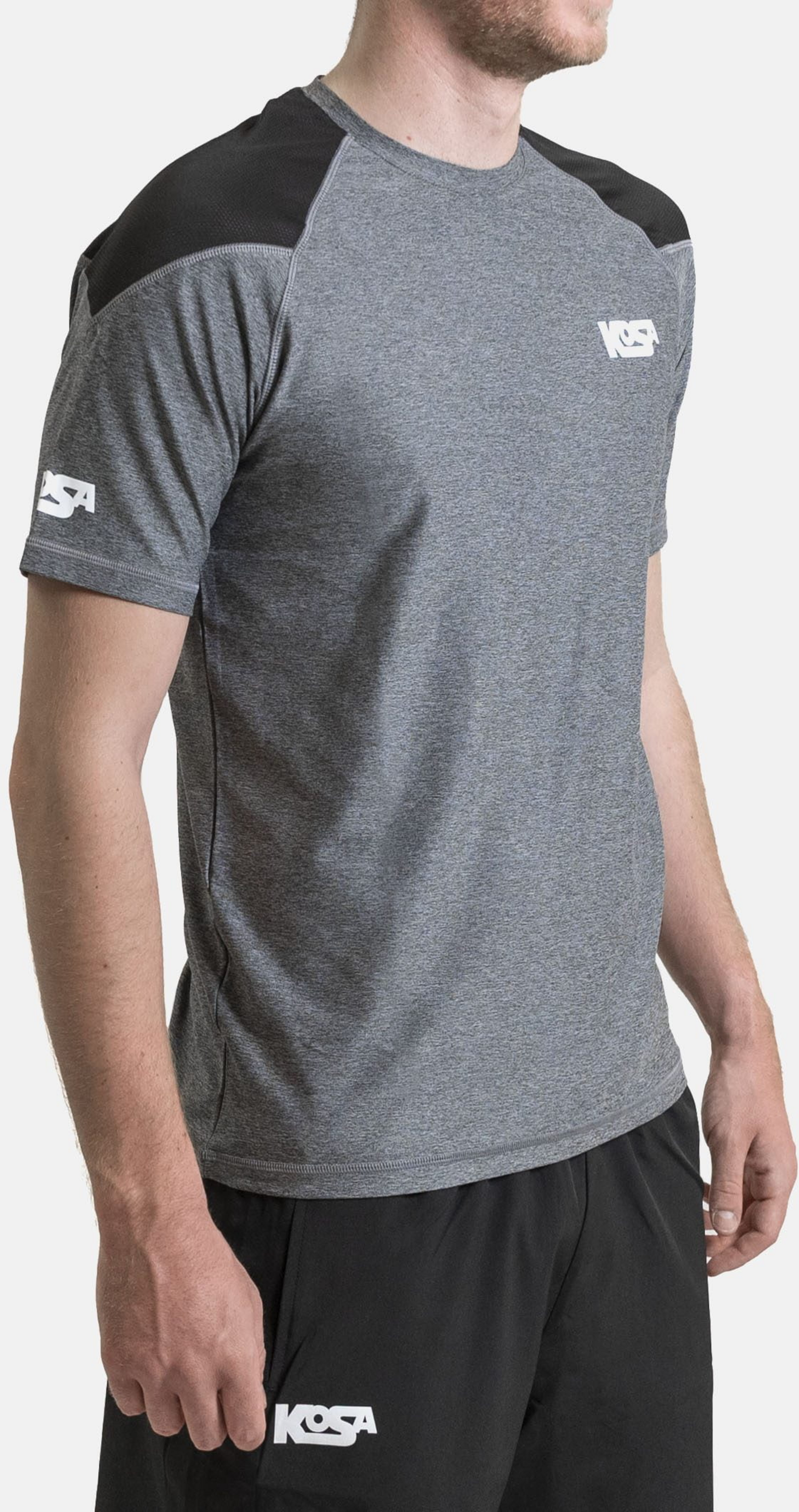 KOSA, Kosa Funktions T-shirt Gr&aring;/svart