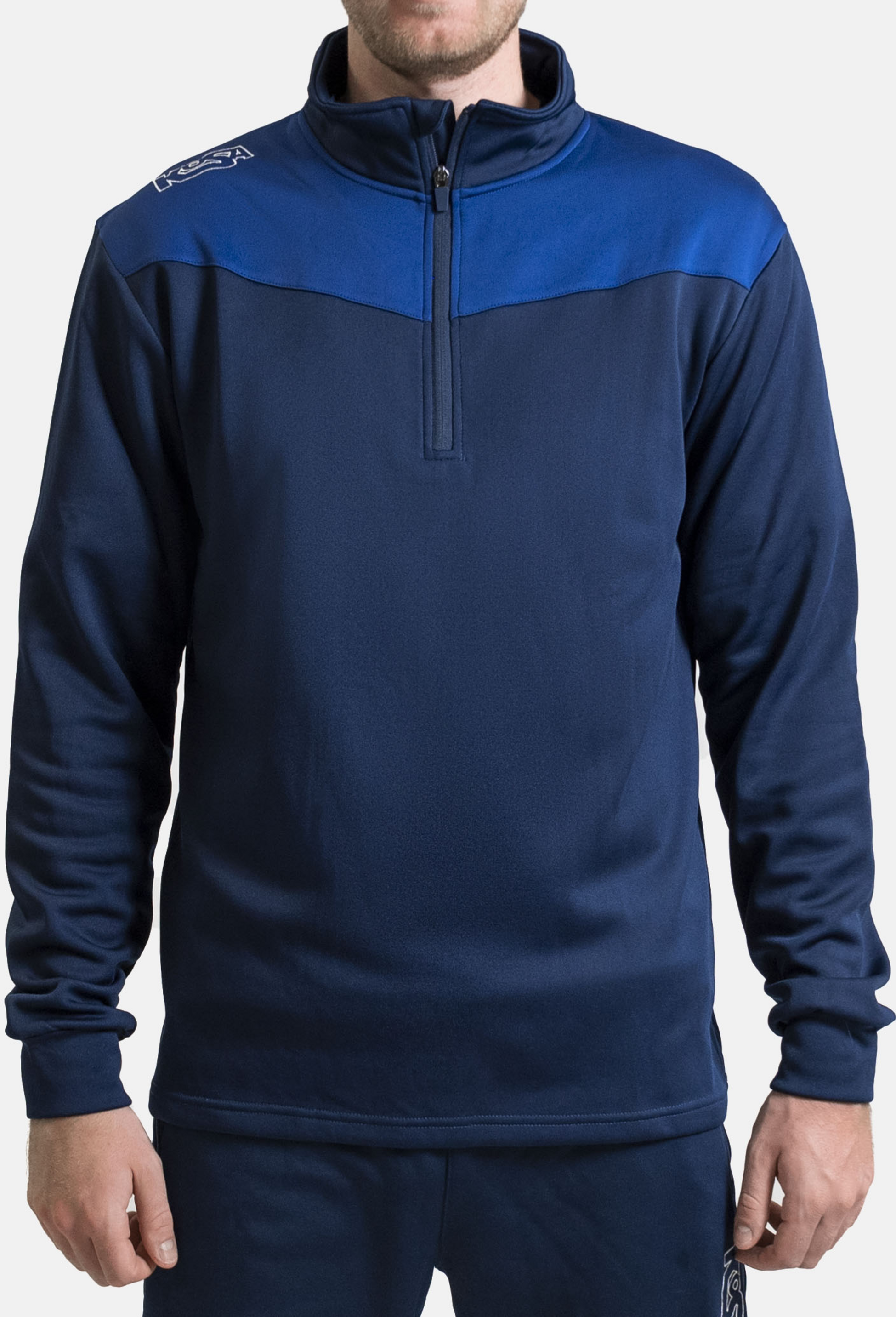 KOSA, Kosa Zip Neck Blå