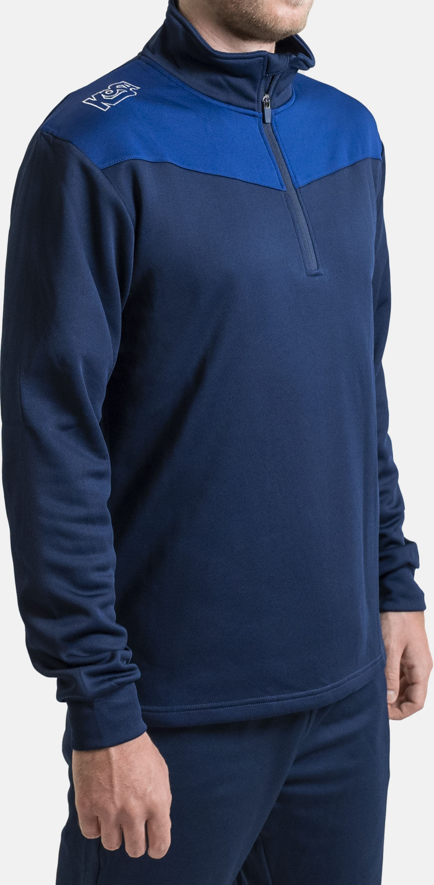 KOSA, Kosa Zip Neck Blå