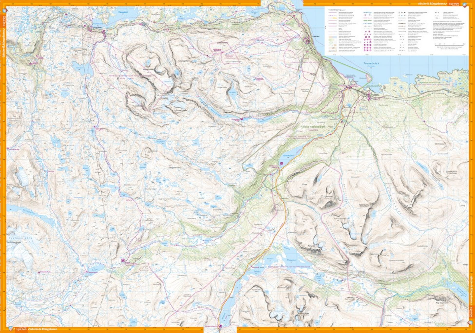 CALAZO, Kungsleden: Kebnekaise, Abisko  Riksgränsen 1:50 000