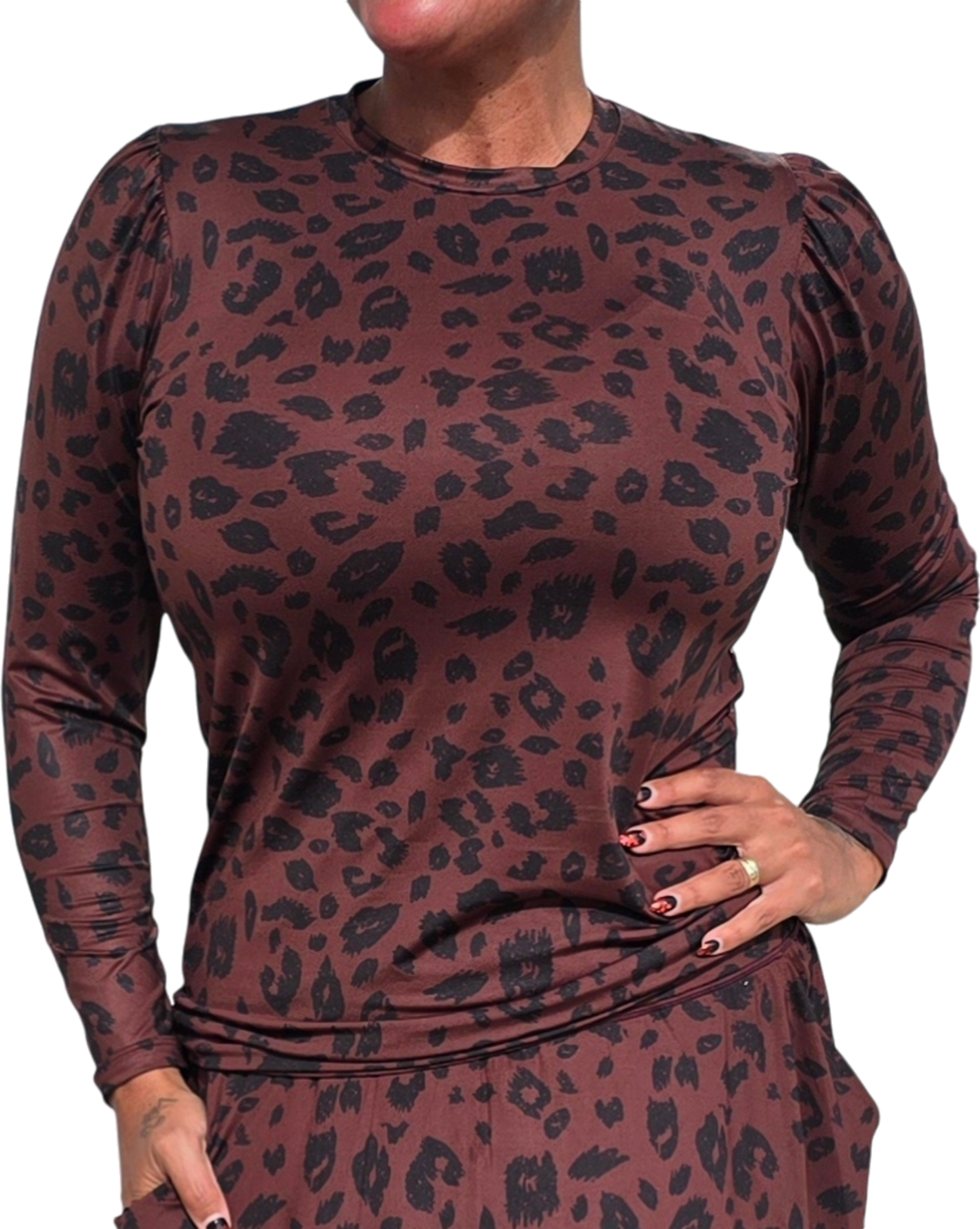 SHE DID, L&aring;ng&auml;rmad Topp Lux Dark Leo