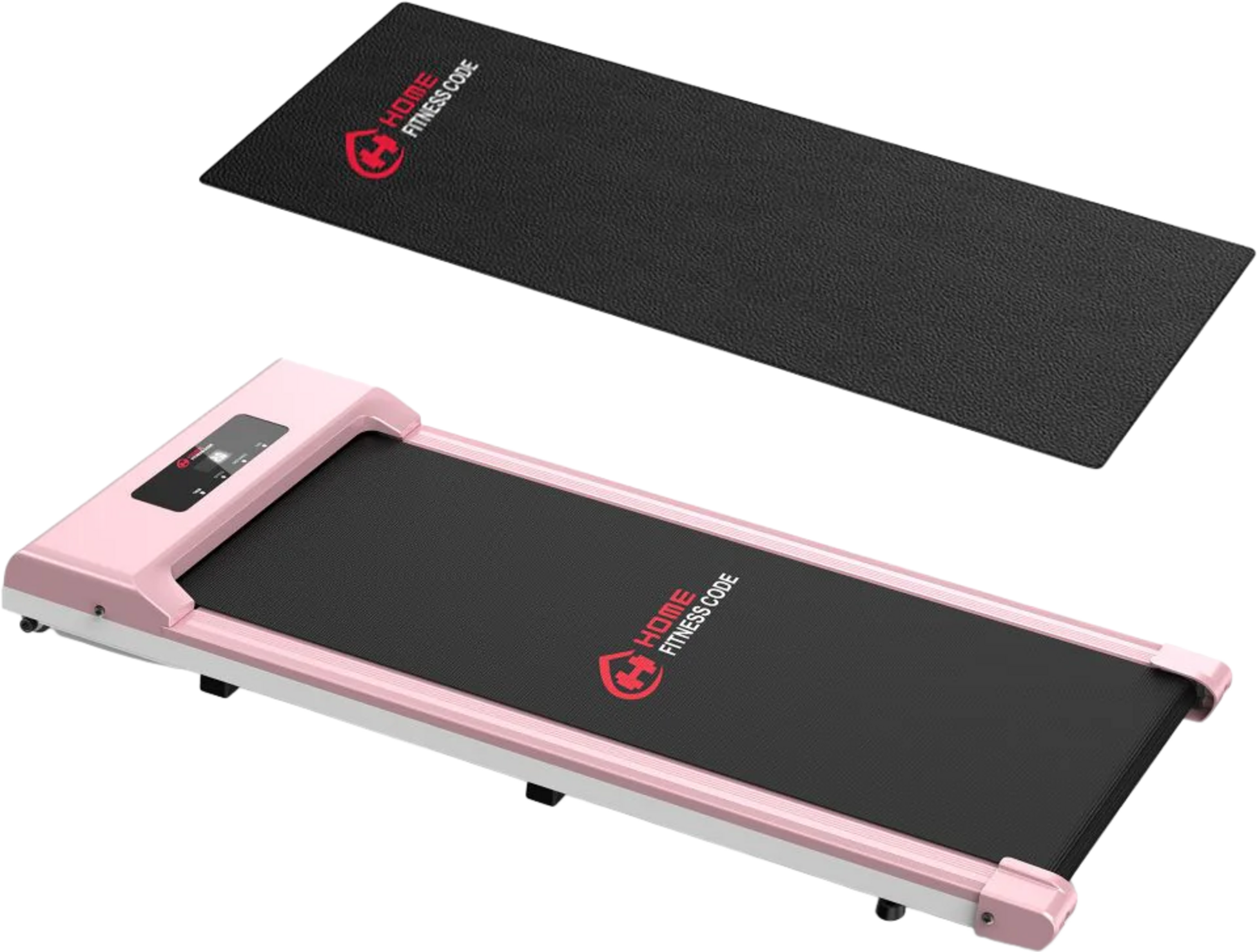 HOMEFITNESSCODE, Löpband 10 Km/h, 2,5 Hp Motor, Led-display(med Matta)