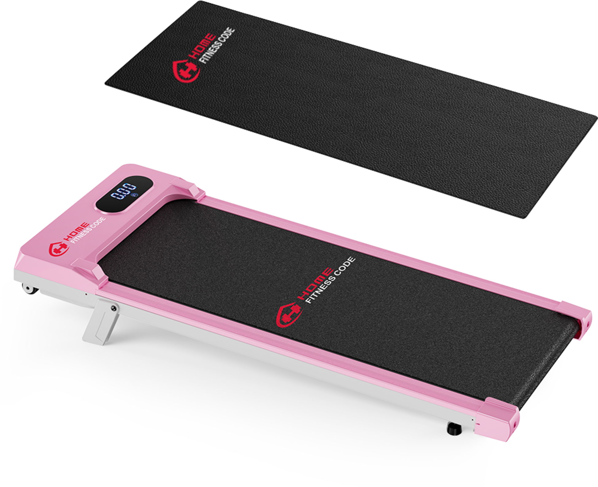 HOMEFITNESSCODE, L&ouml;pband 2.5hp, G&aring;ng , Jogging, Hastighet 1&ndash;6 Km/h, Kompakt Design(med Matta)