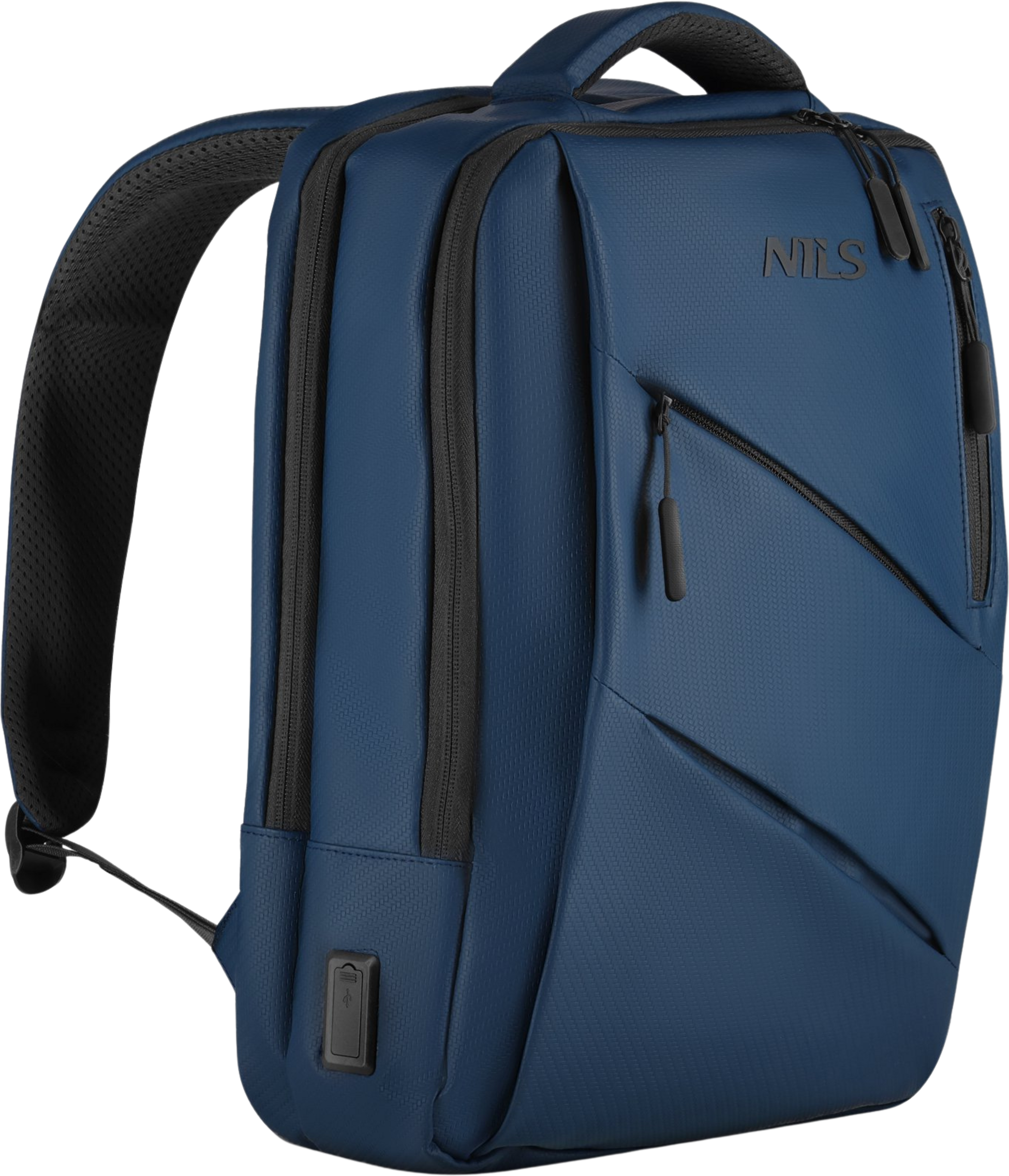 NORTHIX, Laptop Backpack, Blue, Usb-c Charging Port, 15l