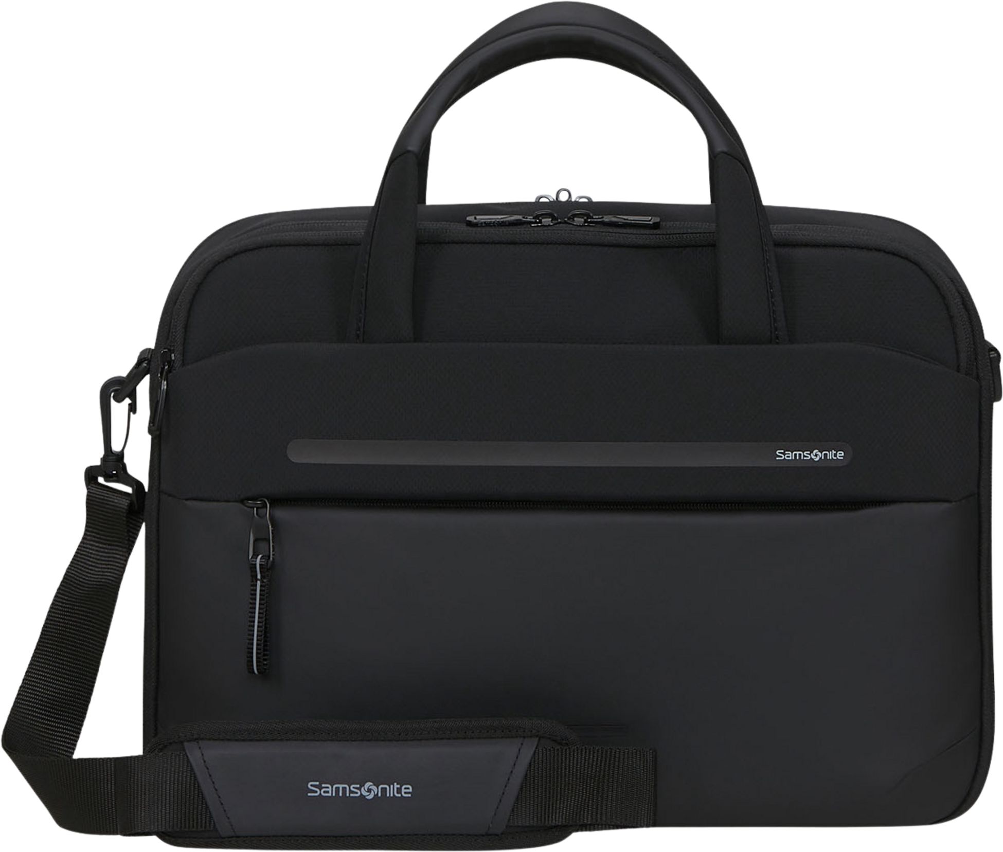 SAMSONITE, Laptop Briefcase, 15.6" Water-repellent, Black