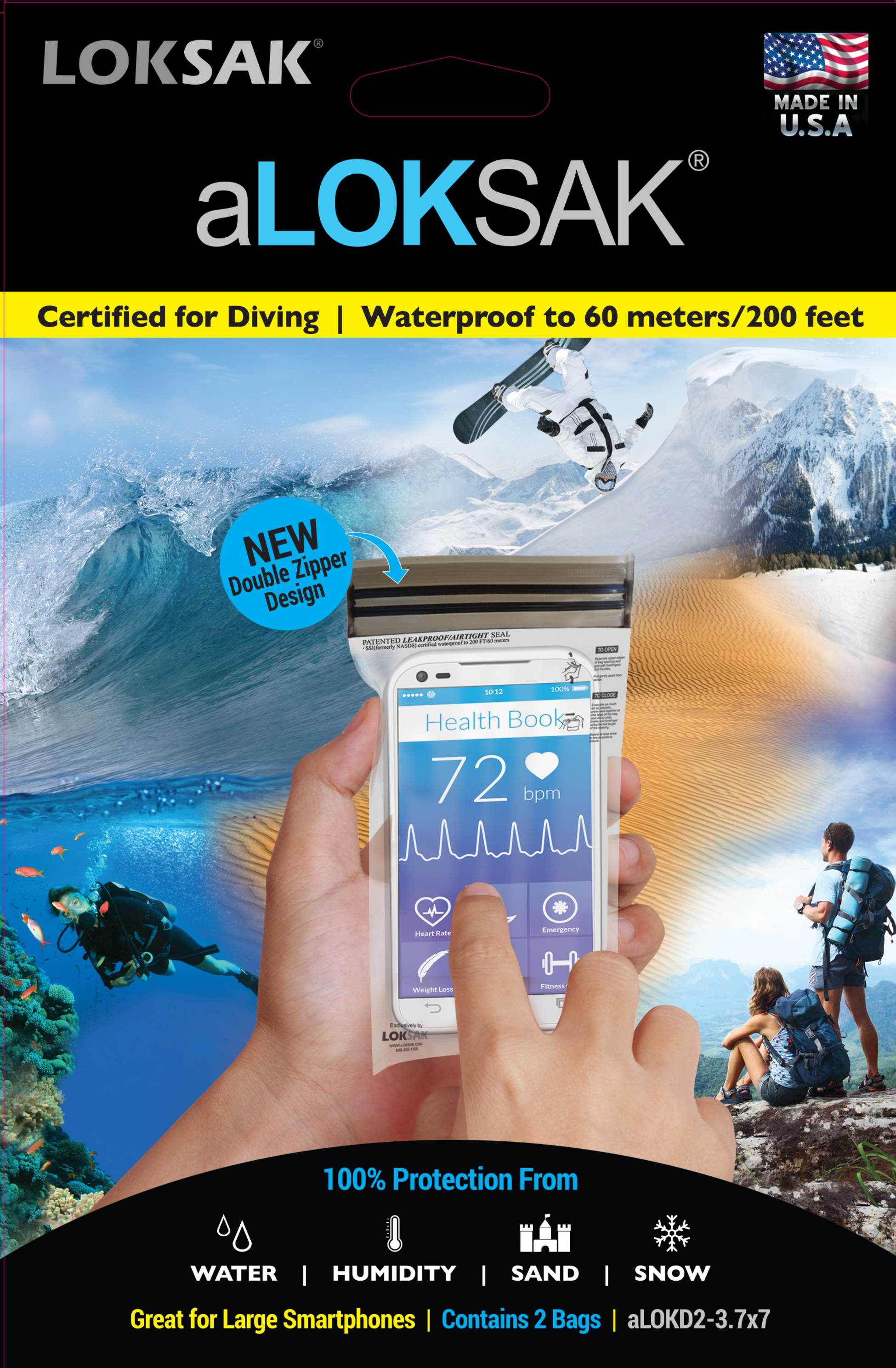 ALOKSAK, Large Smartphone 2-pack