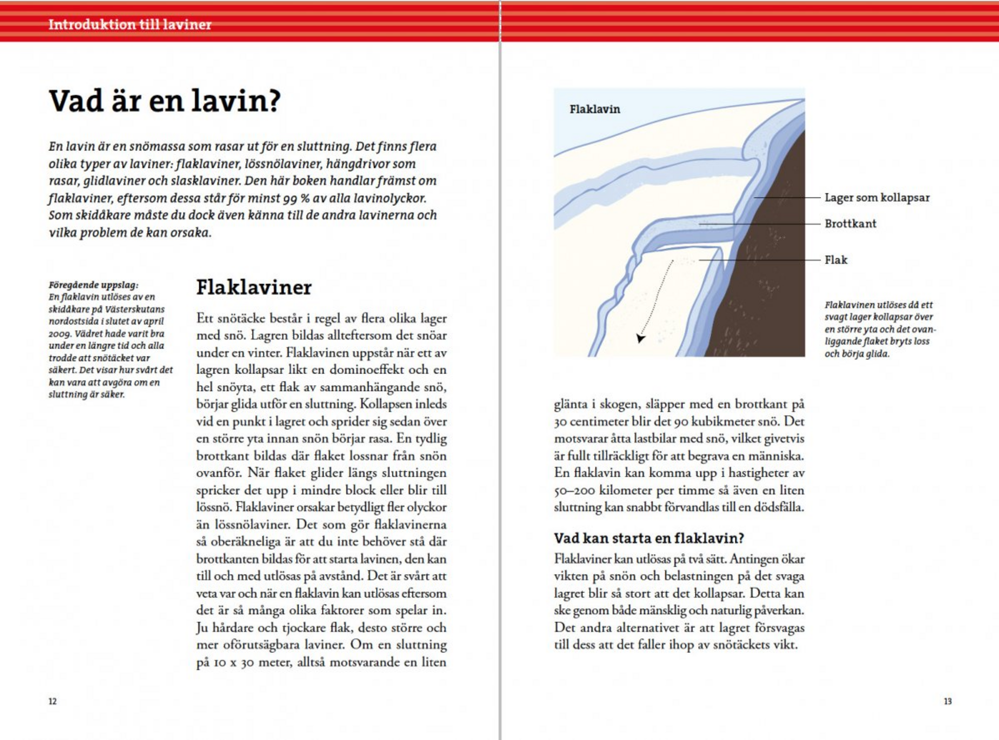 CALAZO, Lavinboken
