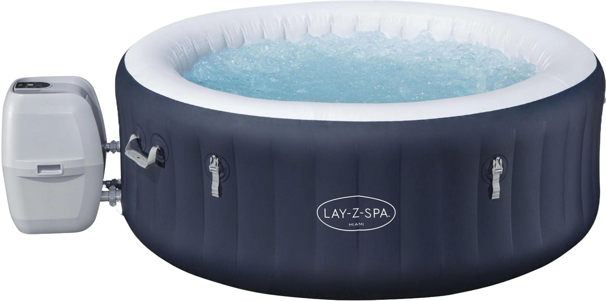 BESTWAY, Lay-z-spa&reg; Miami Energysense Airjet 4 M&ouml;rkbl&aring; 1.80m X 66cm