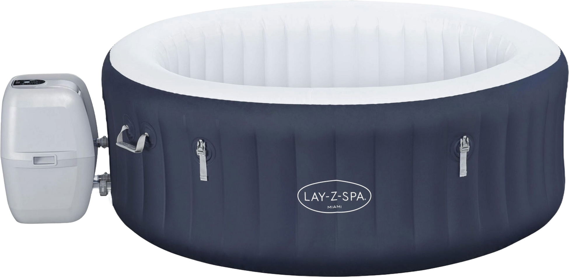 BESTWAY, Lay-z-spa&reg; Miami Energysense Airjet 4 M&ouml;rkbl&aring; 1.80m X 66cm