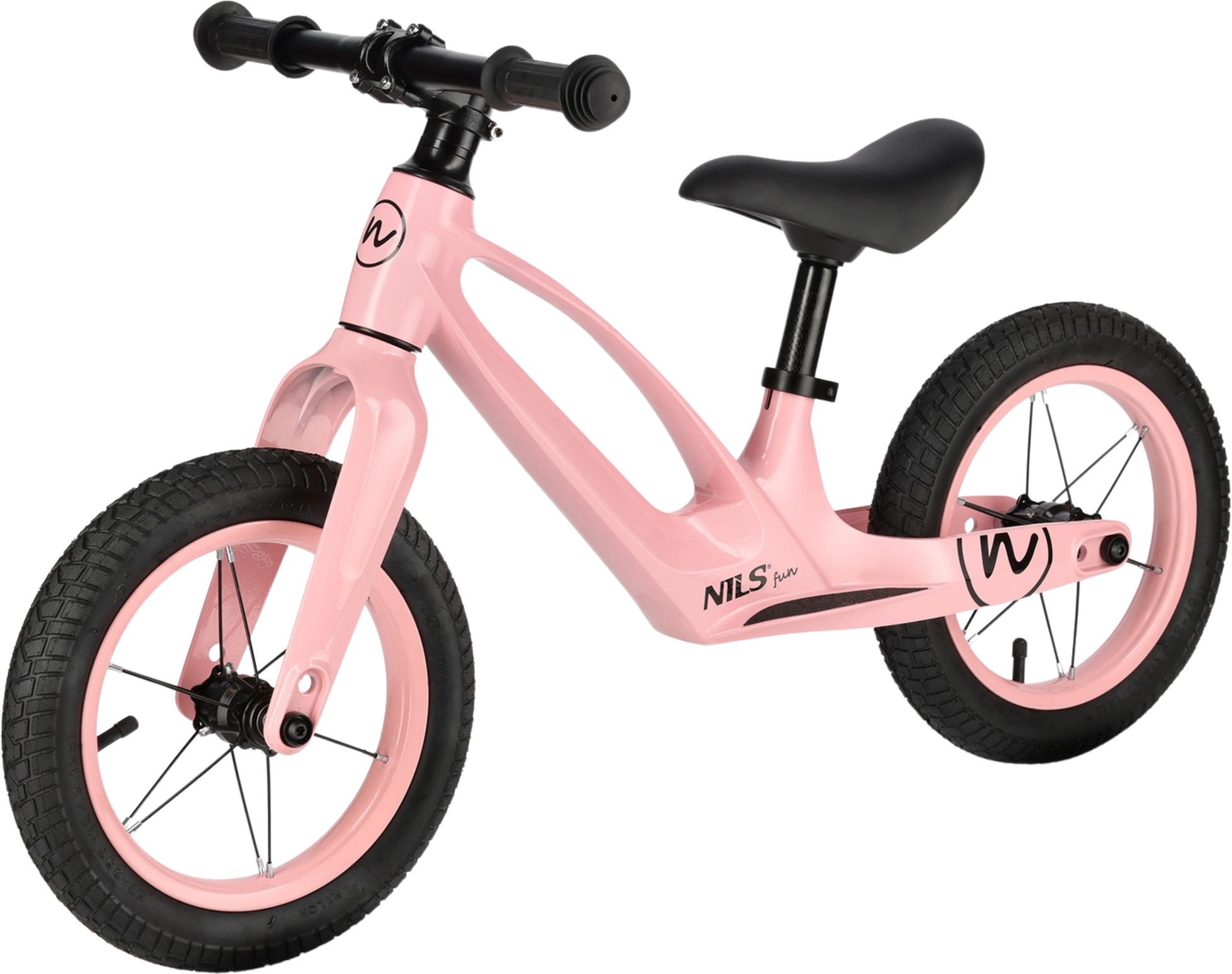 NORTHIX, Led Balance Bike, 12"" Wheel, Pink