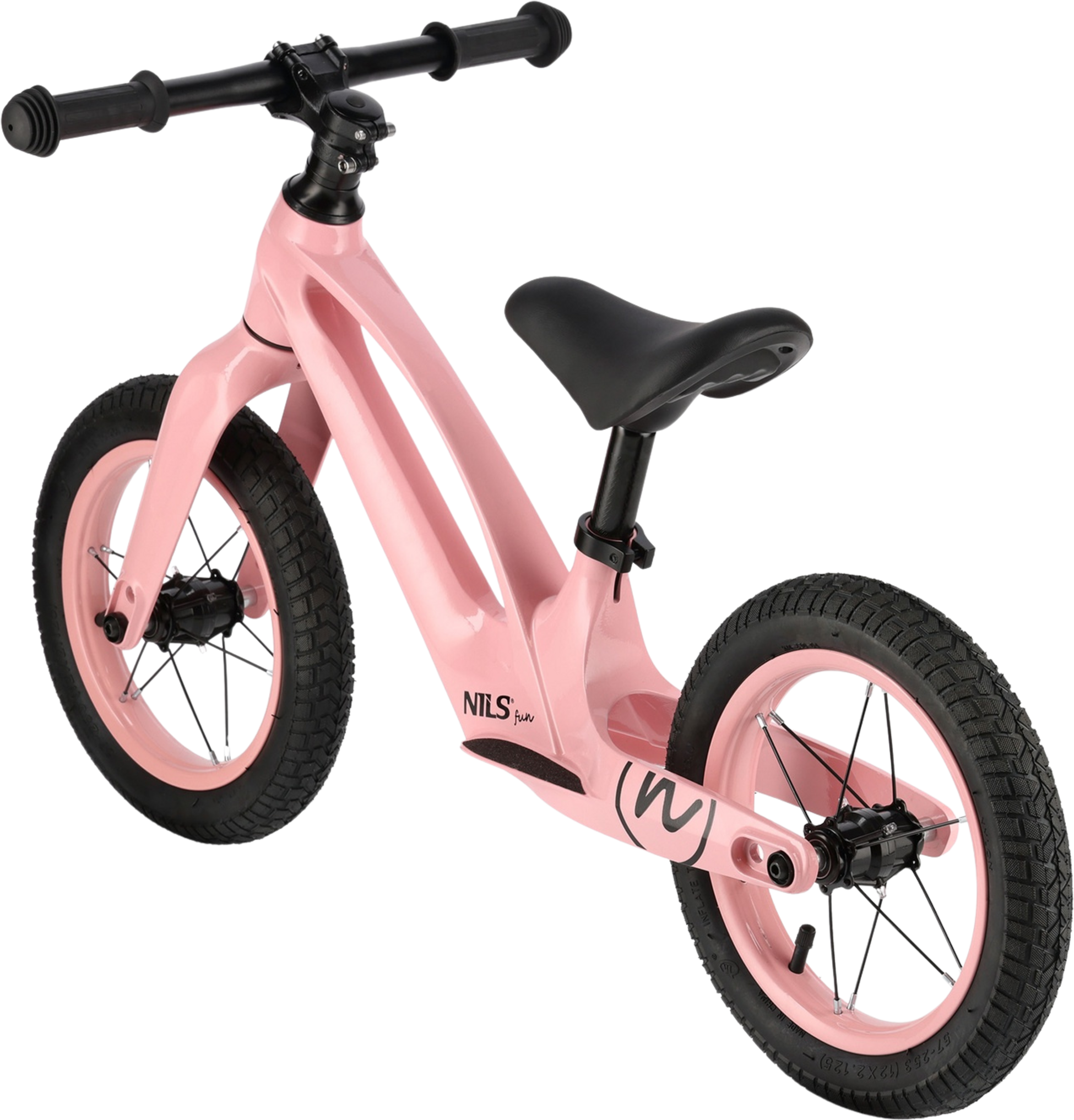 NORTHIX, Led Balance Bike, 12"" Wheel, Pink