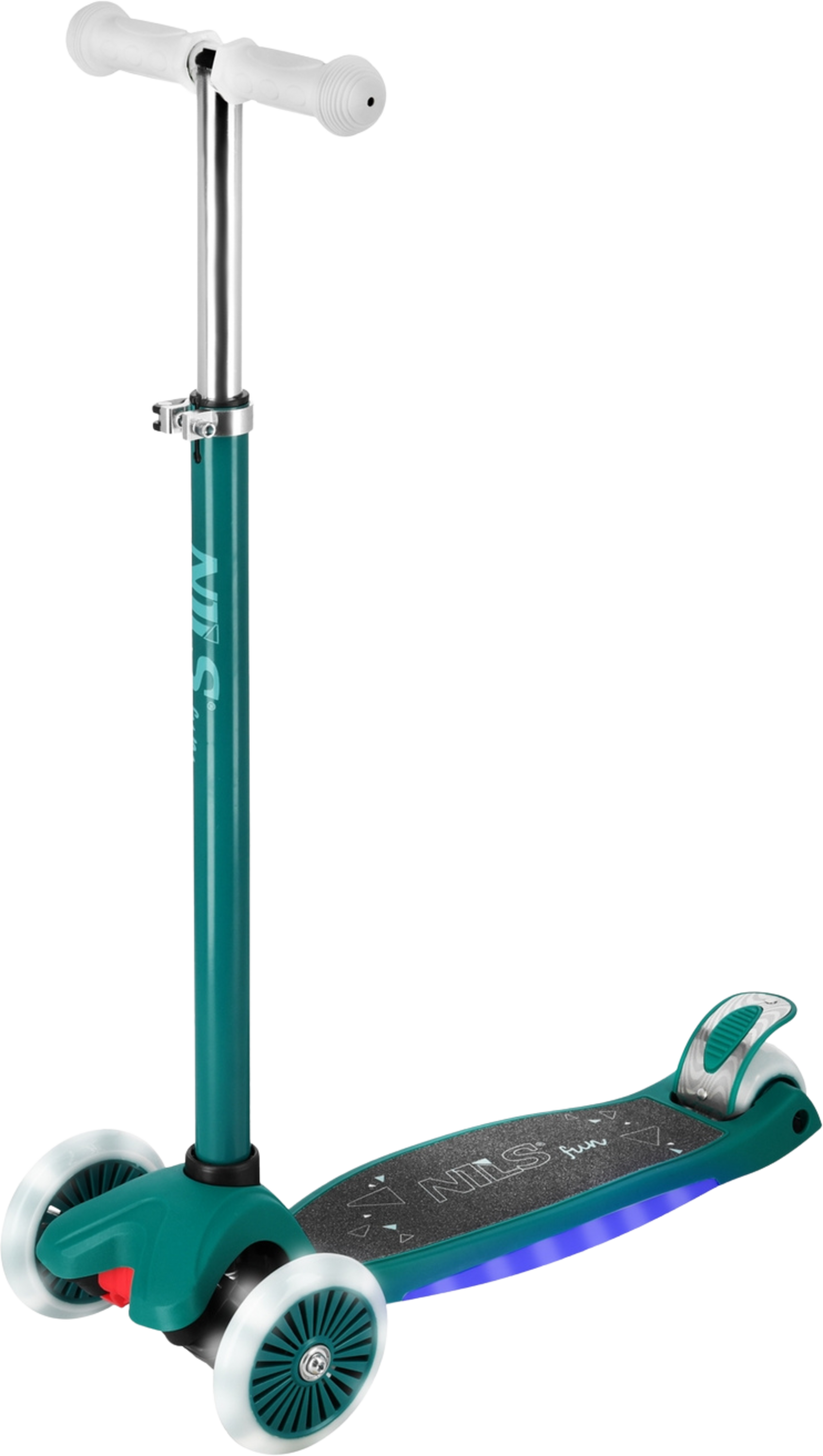 NORTHIX, Led Scooter, Green &ndash; Adjustable Height, Foldable