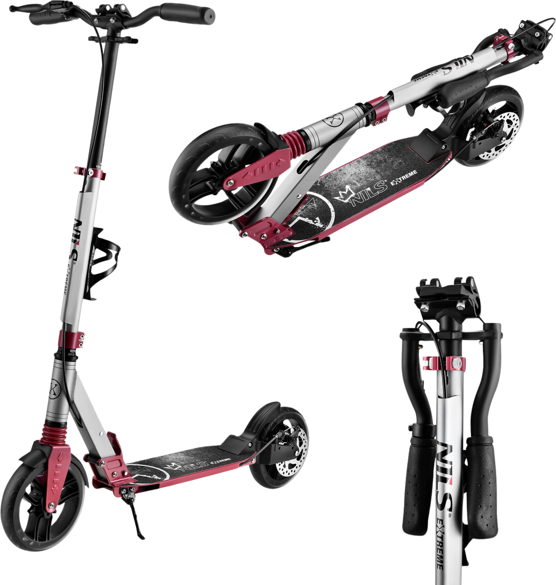 NORTHIX, Led Scooter With Adjustable Handlebar, Foldable Design