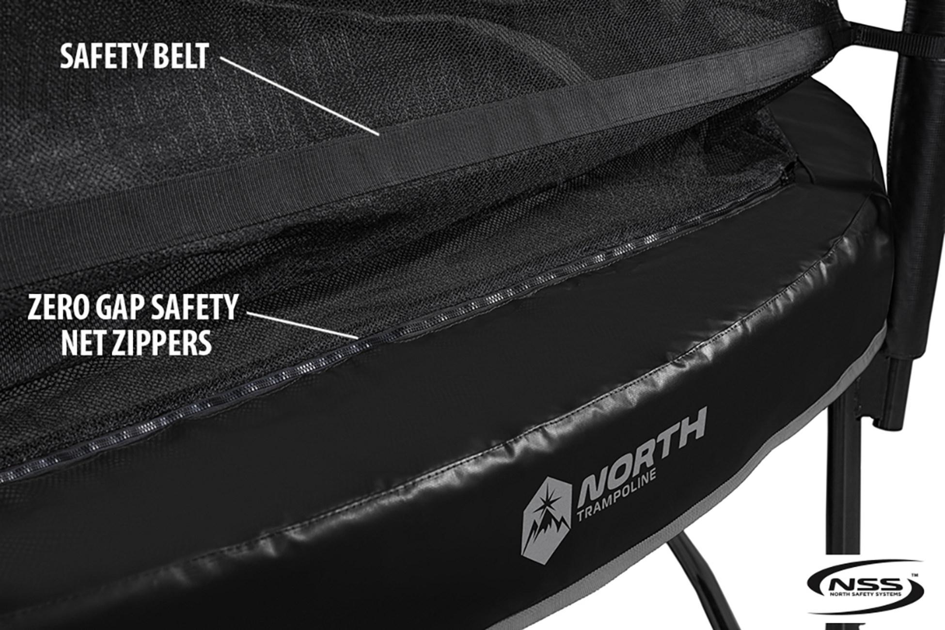 NORTH TRAMPOLINE, Legend Rectangular 460  + Safety Net