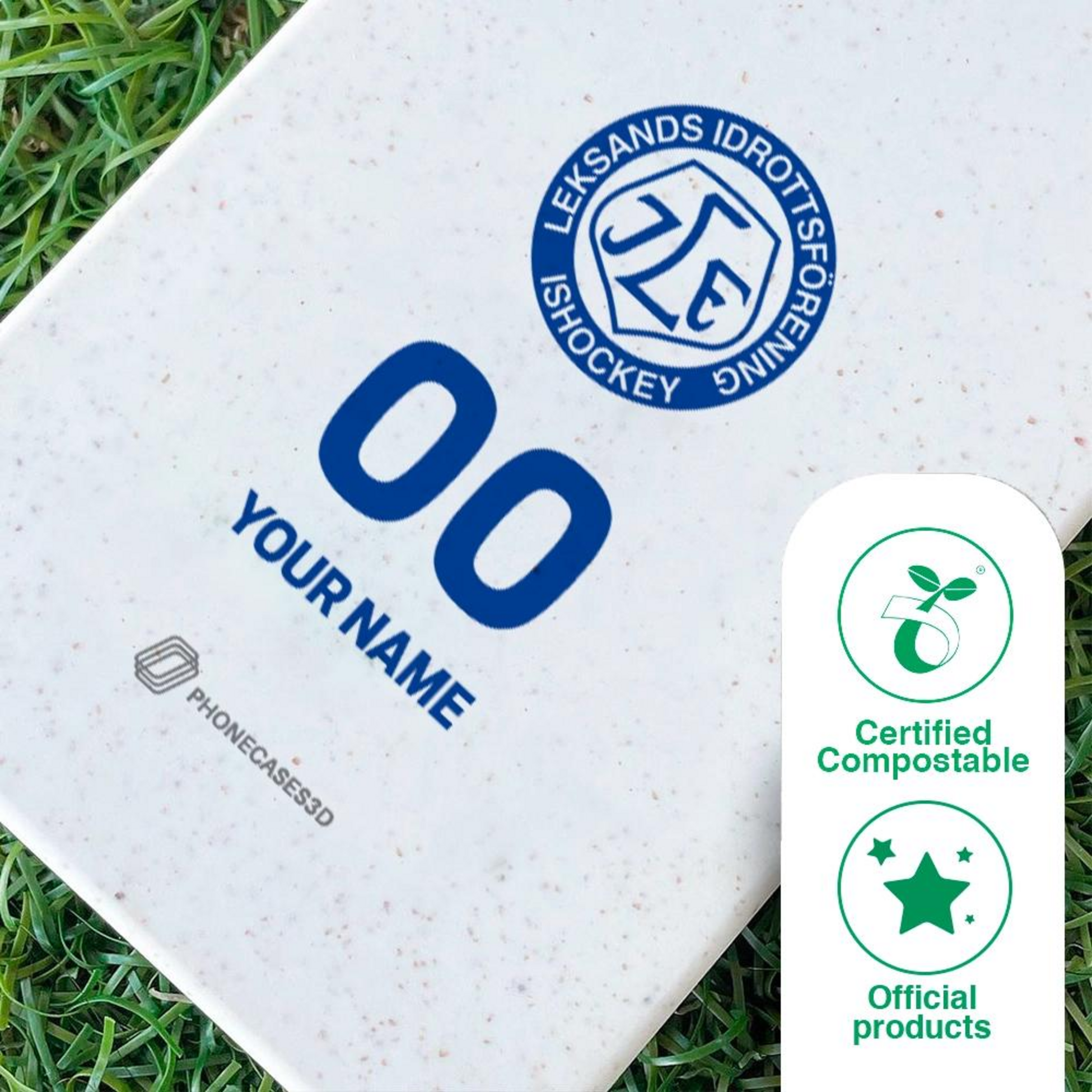 PHONECASES3D, Leksands If Official Compostable Phone Case Logo