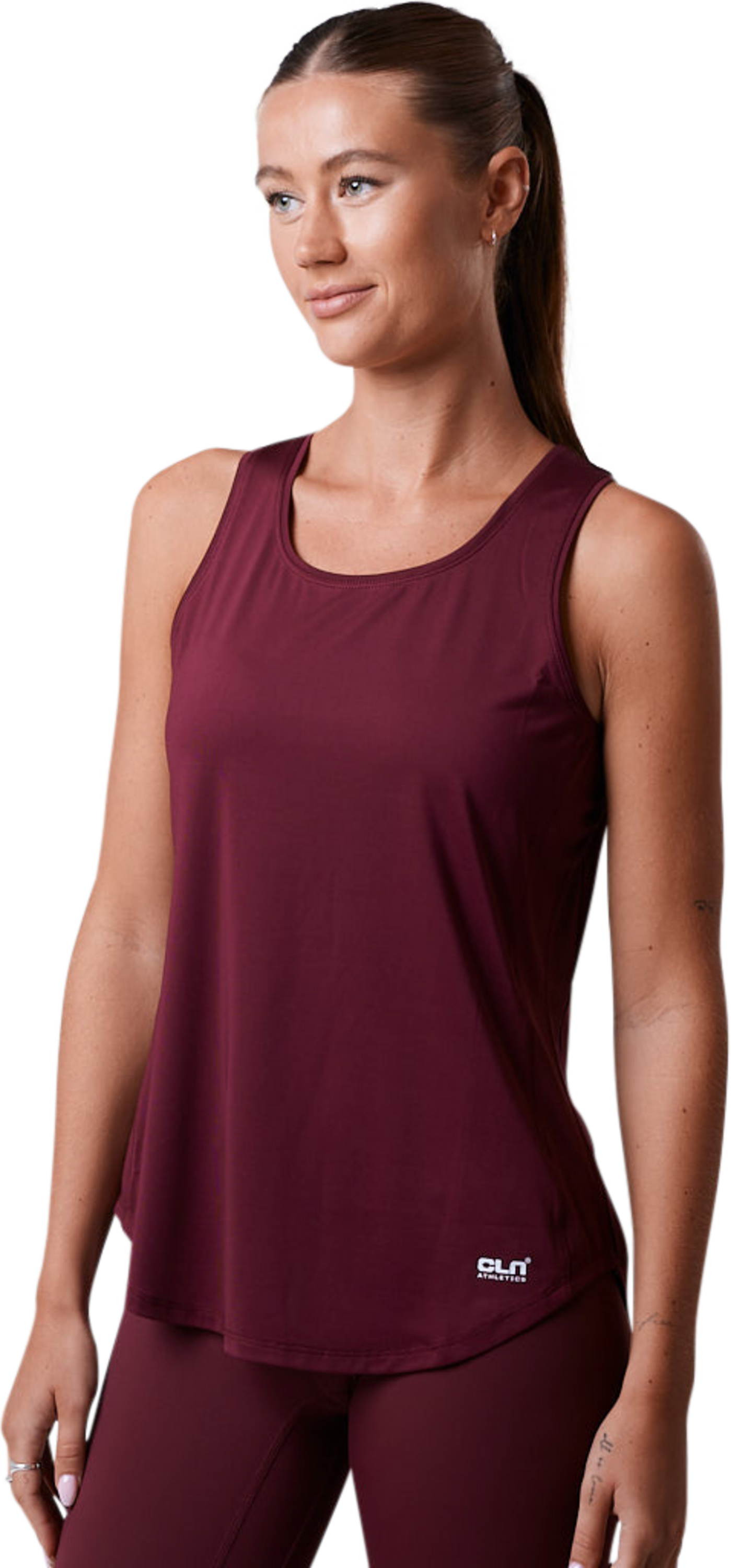 CLN ATHLETICS, Leya Tank Dark Red