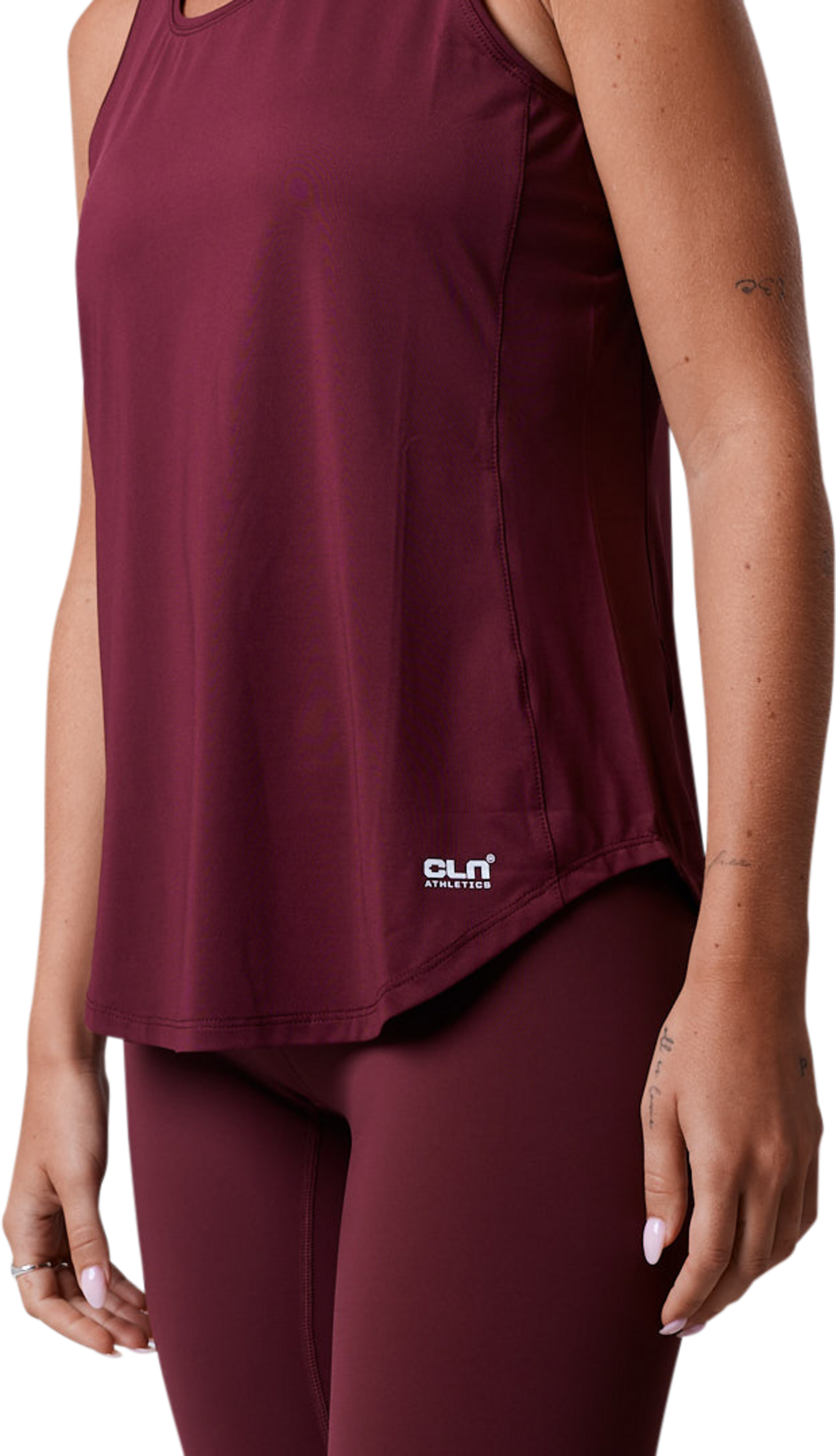 CLN ATHLETICS, Leya Tank Dark Red