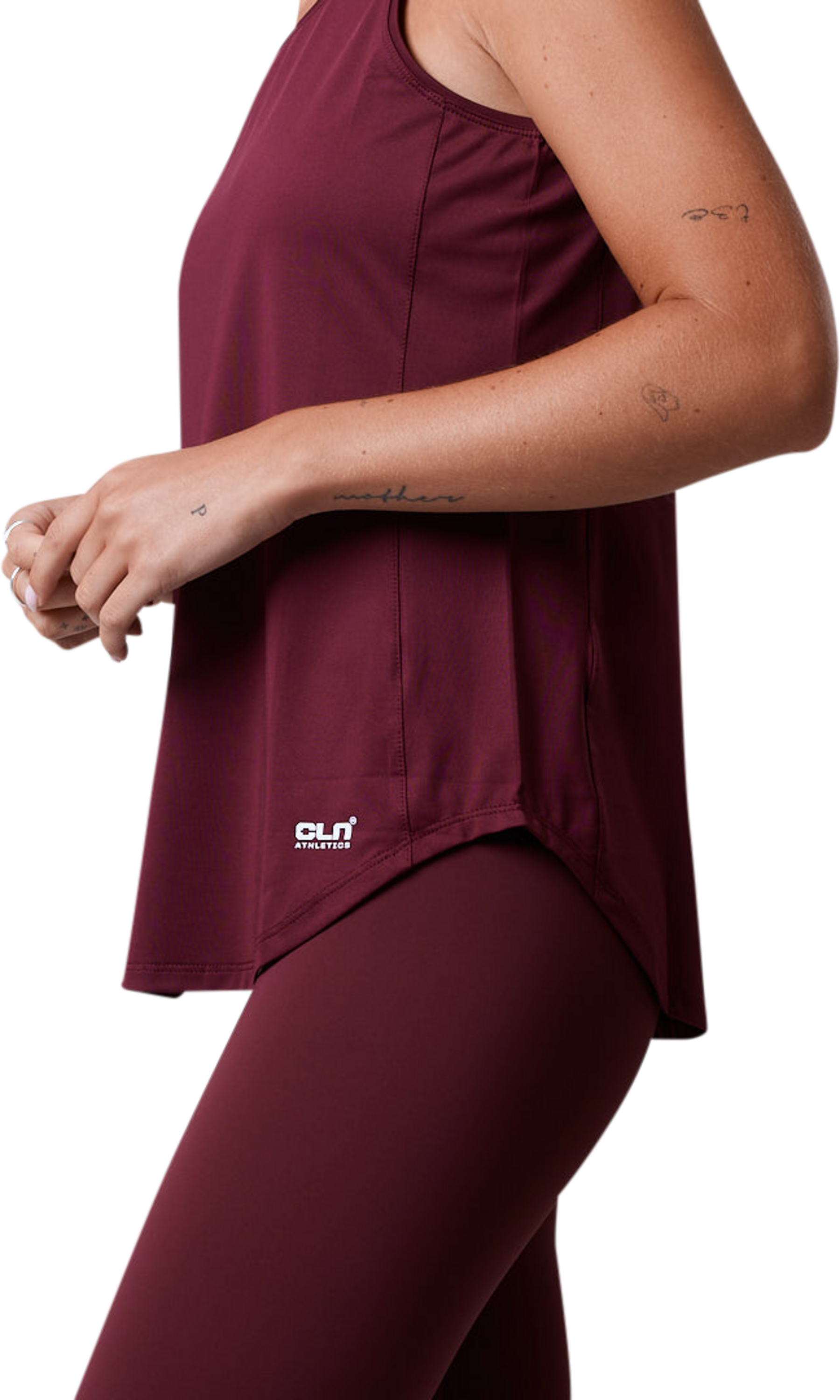 CLN ATHLETICS, Leya Tank Dark Red