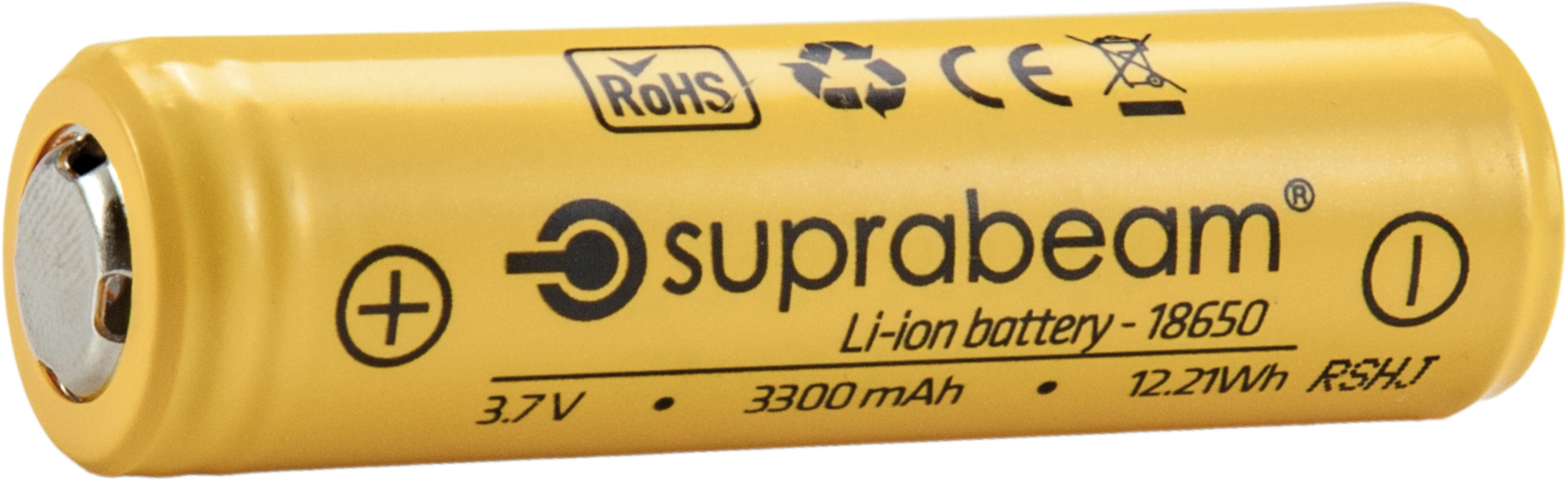 SUPRABEAM, Li-ion Batteri 18650 3300mah