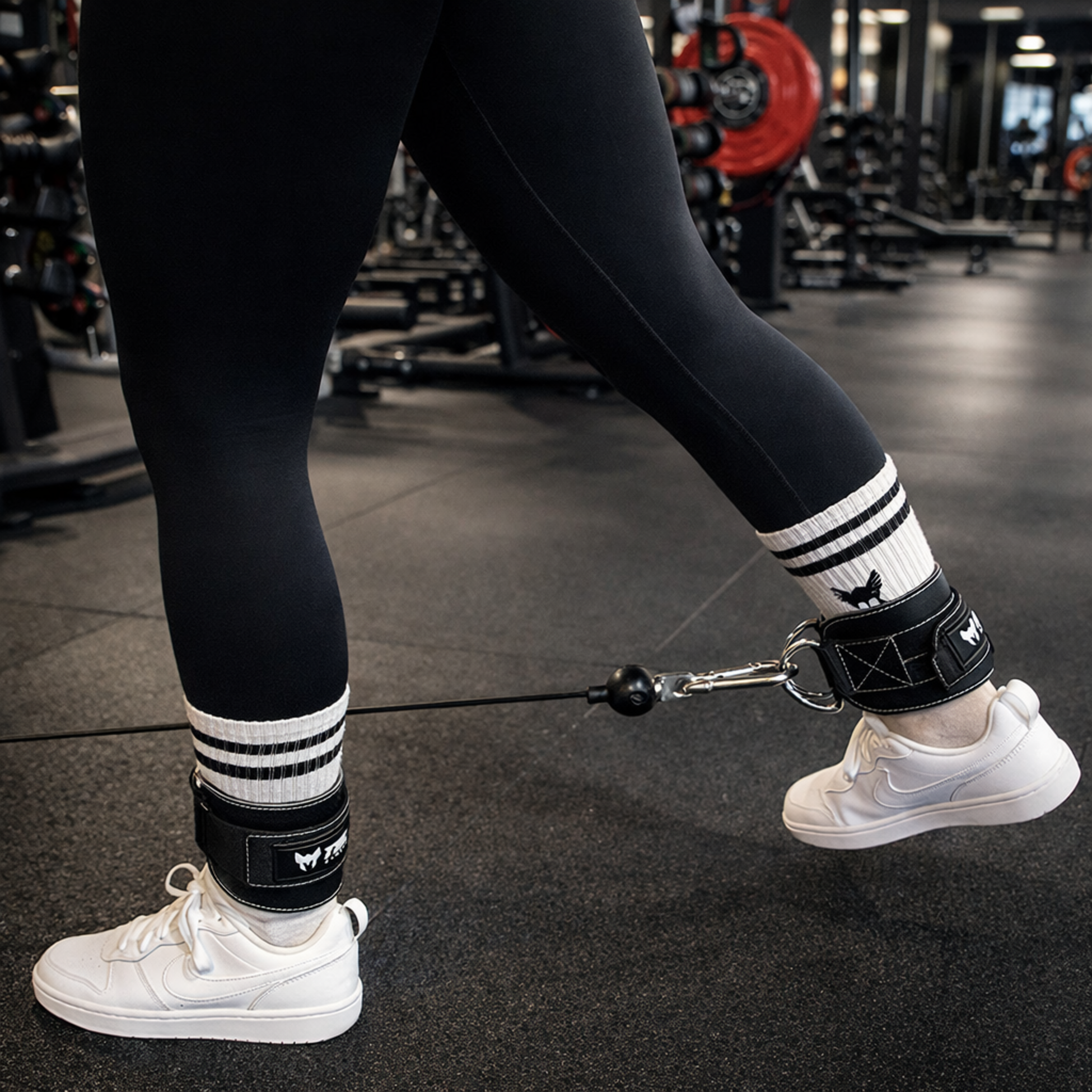 THOR ATHLETICS, Lifting Straps And Ankle Straps &ndash; Combination Package &ndash; Strength Training &ndash; Black