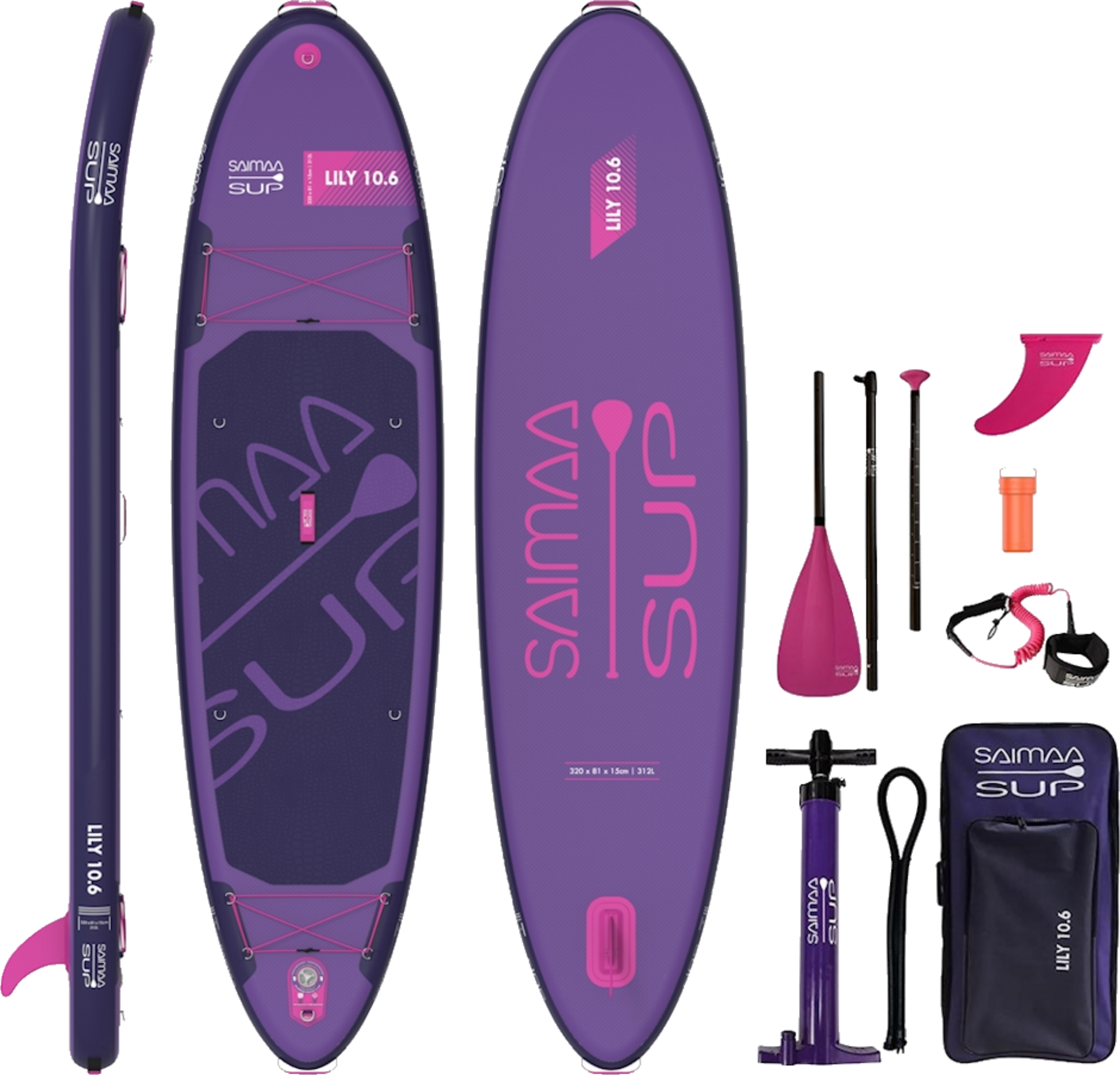 SAIMAA SUP, Lily Sup Set, 320 X 81cm