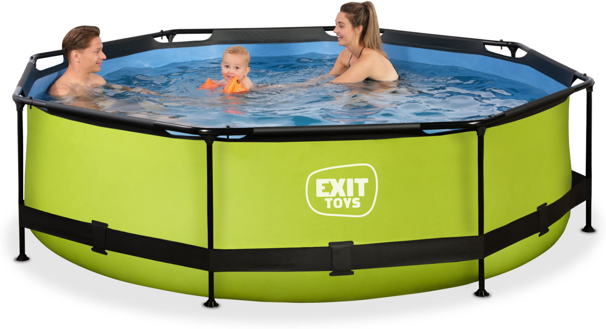 EXIT, Lime Pool &Oslash;300x76cm Med Filterpump - Gr&ouml;n