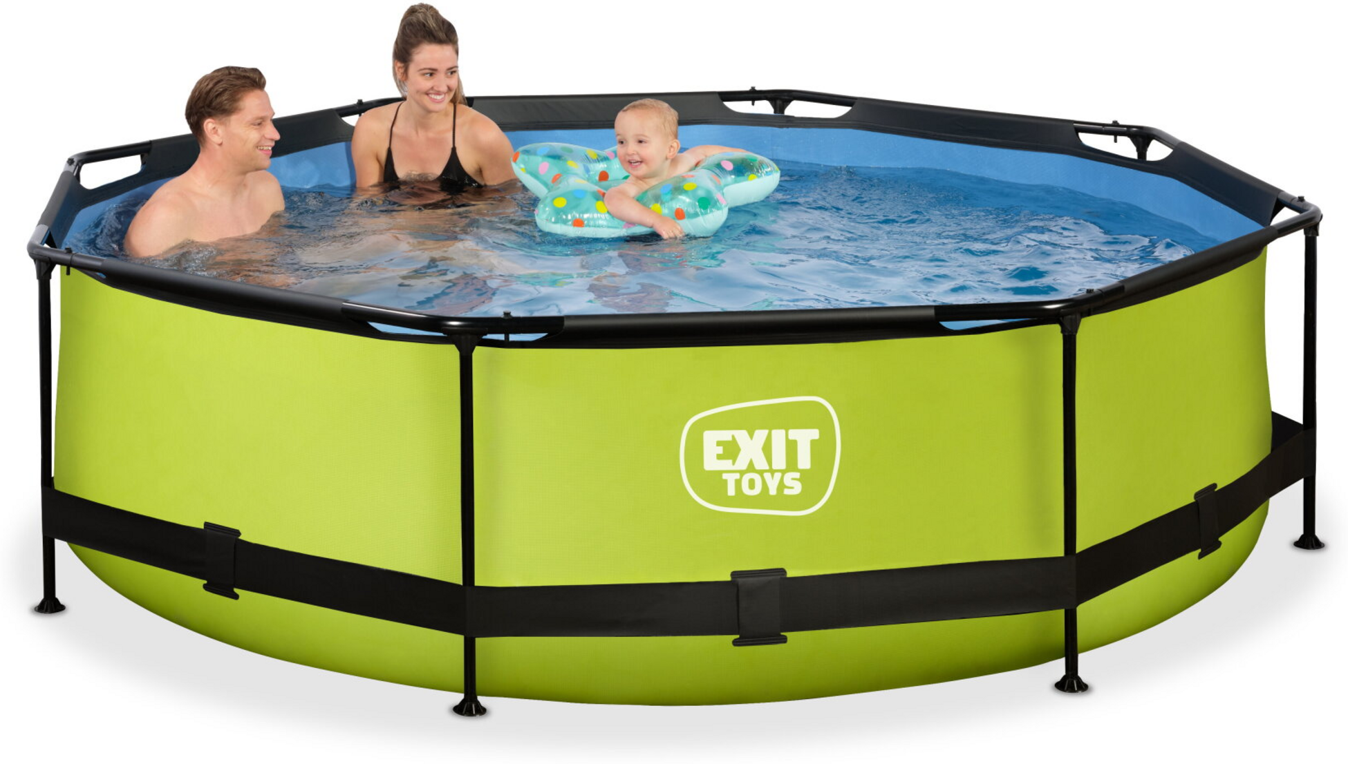 EXIT, Lime Pool &Oslash;300x76cm Med Filterpump - Gr&ouml;n