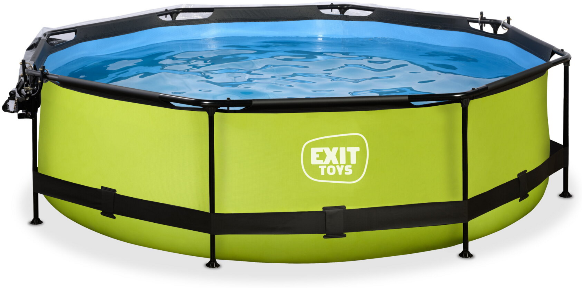 EXIT, Lime Pool Ø300x76cm Med Filterpump Och Tak - Grön