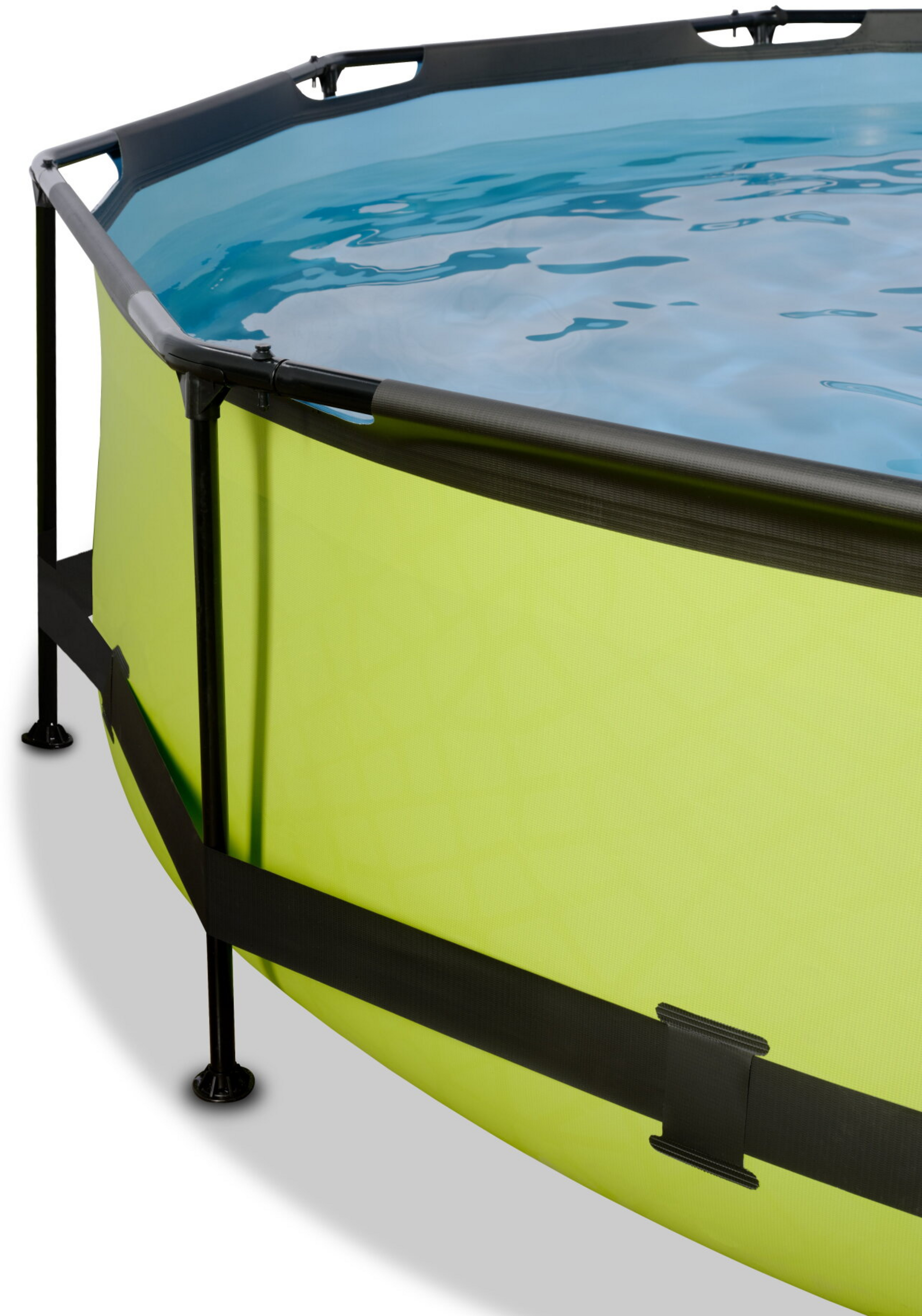 EXIT, Lime Pool Ø300x76cm Med Filterpump Och Tak - Grön