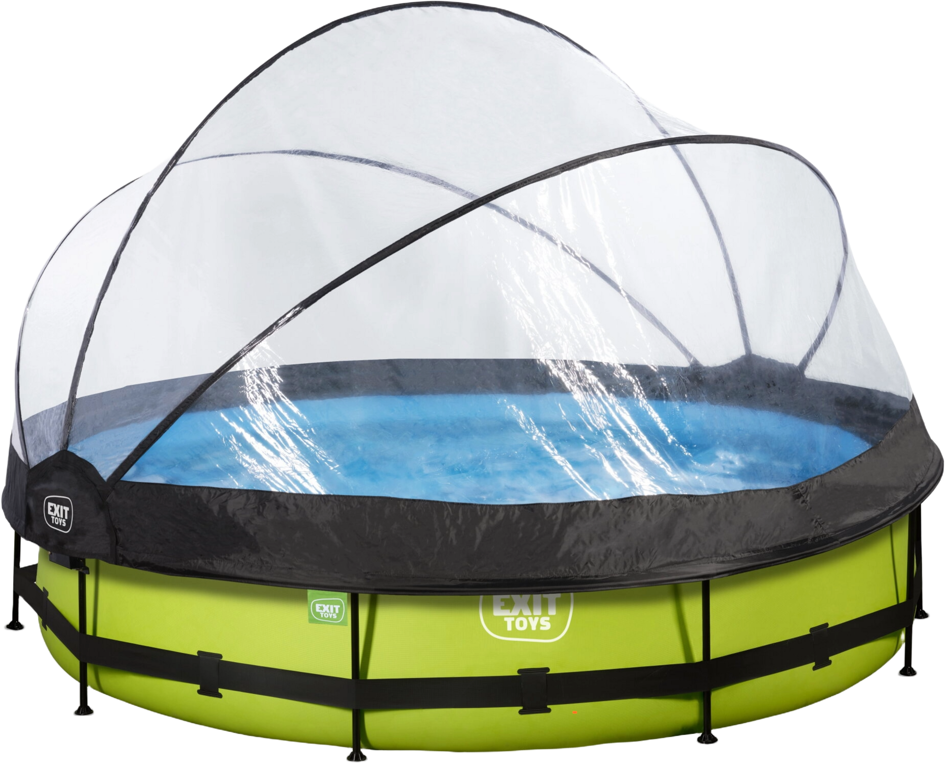 EXIT, Lime Pool &Oslash;360x76cm Med Filterpump Och Tak - Gr&ouml;n