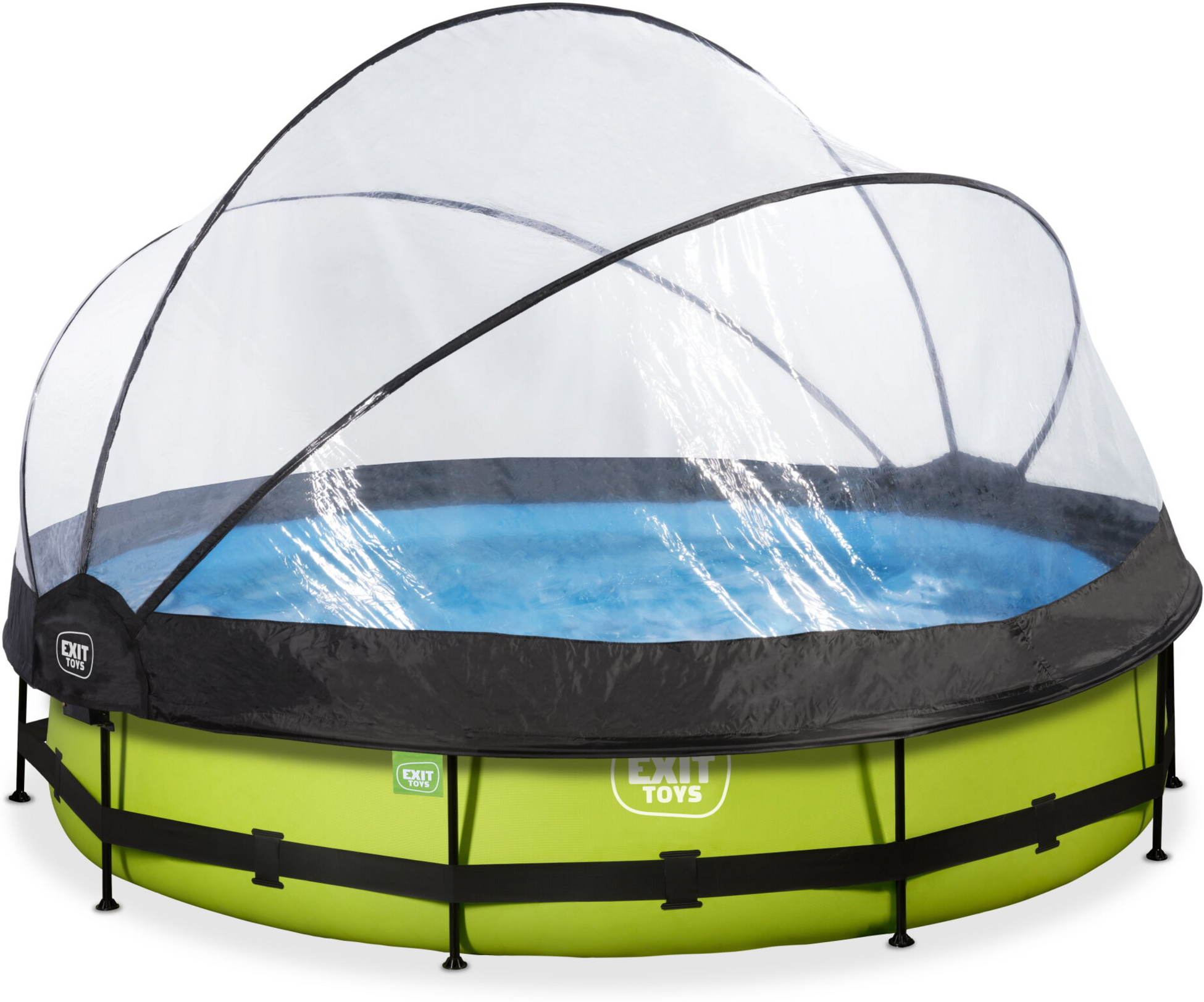 EXIT, Lime Pool &Oslash;360x76cm Med Filterpump Och Tak - Gr&ouml;n