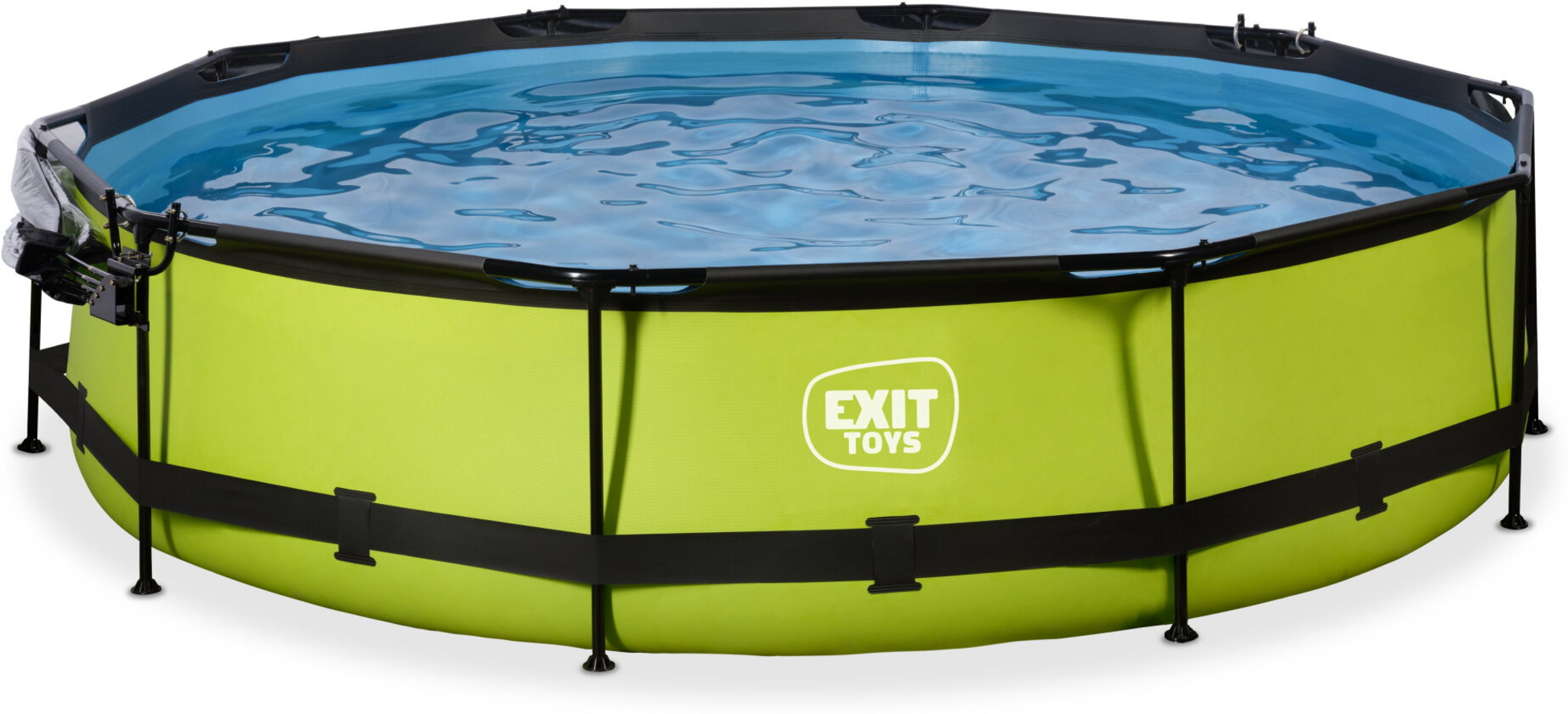 EXIT, Lime Pool &Oslash;360x76cm Med Filterpump Och Tak - Gr&ouml;n