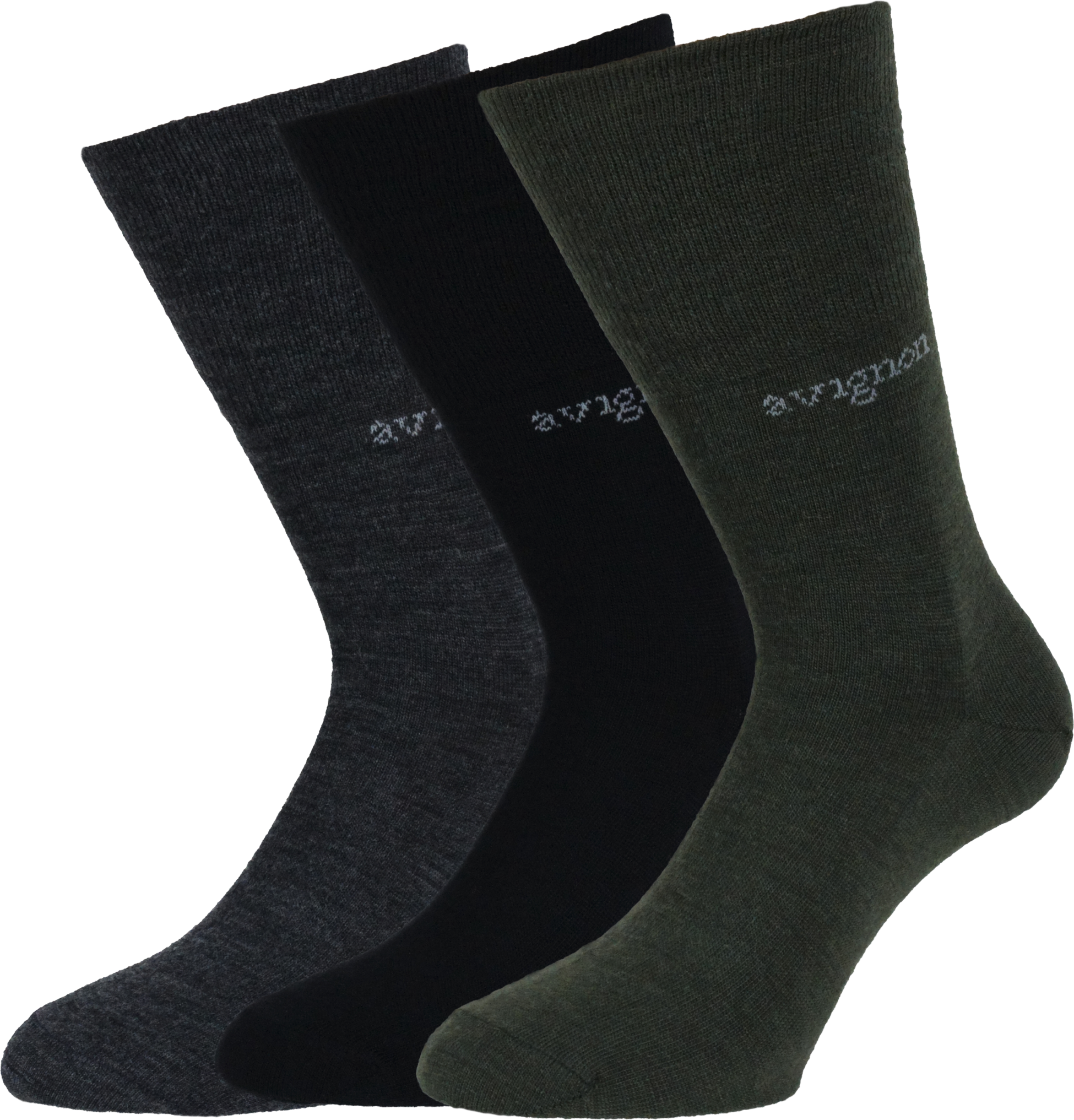 AVIGNON, Liner Ull - Tunn Ullstrumpa  3-pack - Blandade F&auml;rger