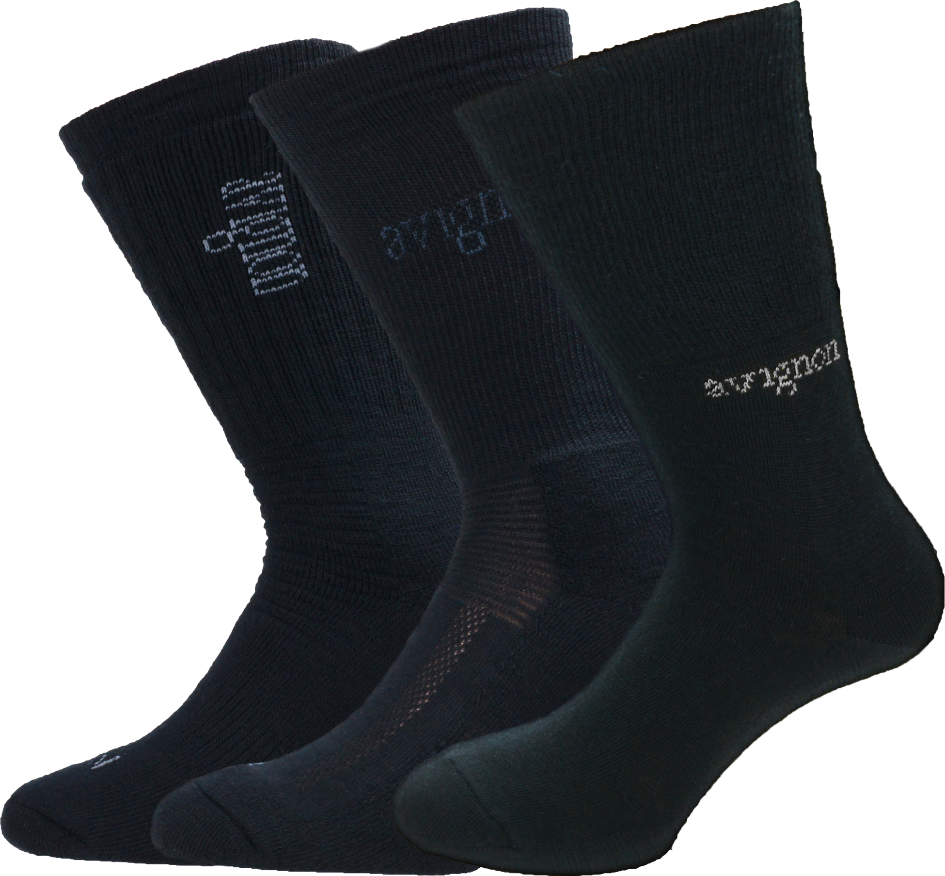 AVIGNON, Liner-terry-ulltjock Svart 3-pack